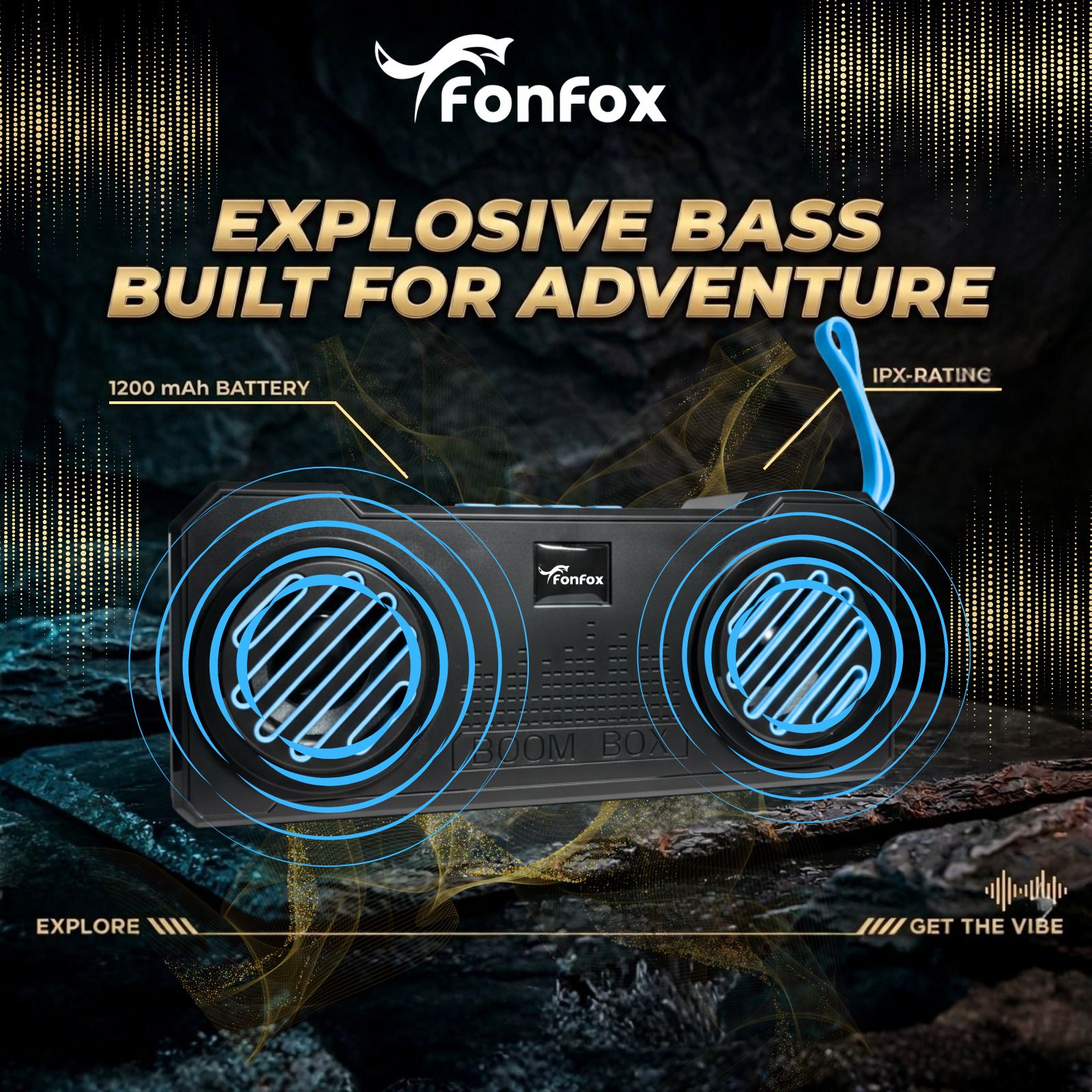 Portable Wireless Bluetooth Speaker, Sound with Deep Bass-image-2