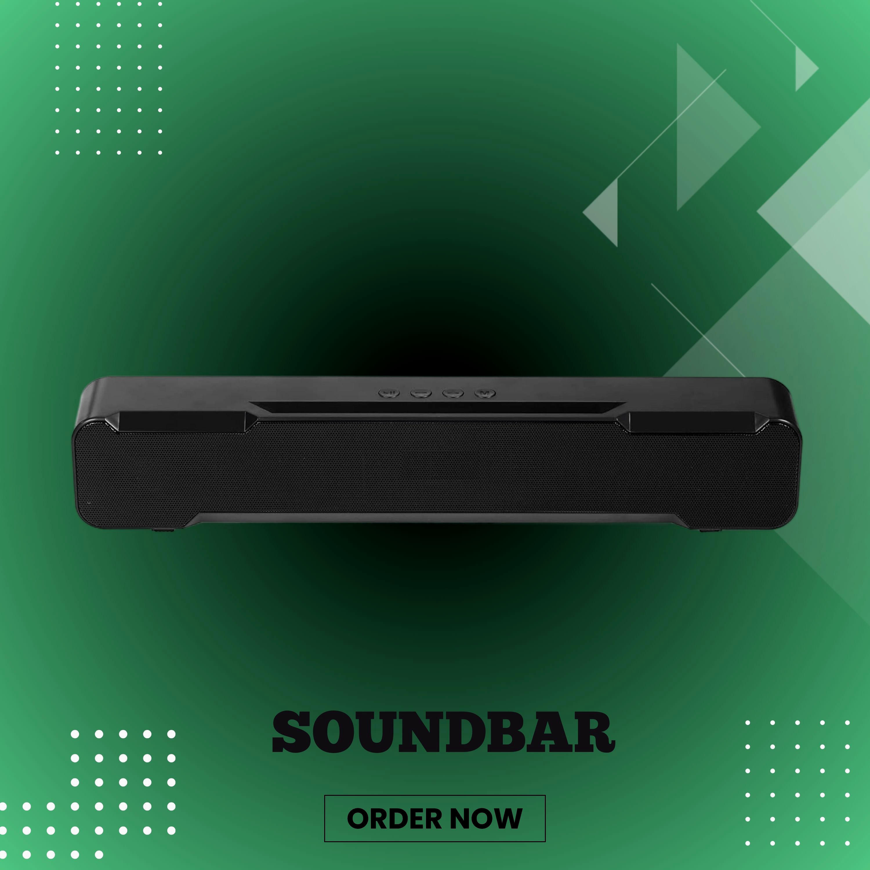 Clairbell 20W Bluetooth Soundbar with 4 Hours Wireless Playback Bluetooth SpeakersC1V186 20 W Bluetooth Soundbar image 1