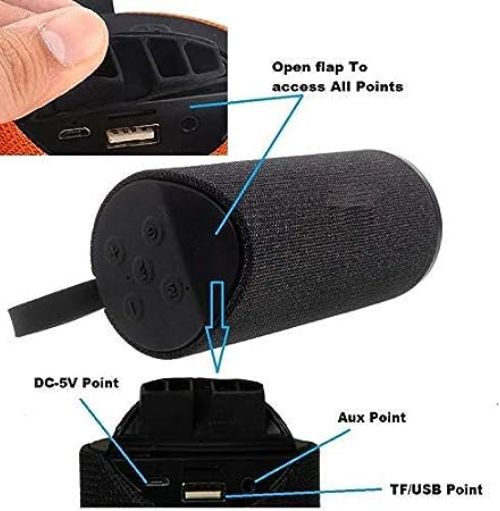 Clairbell BGF_868A_TG113 Portable Bluetooth Speaker/Micro SD Card/AUX/Mic Speaker 48 W Bluetooth Soundbar-image-11