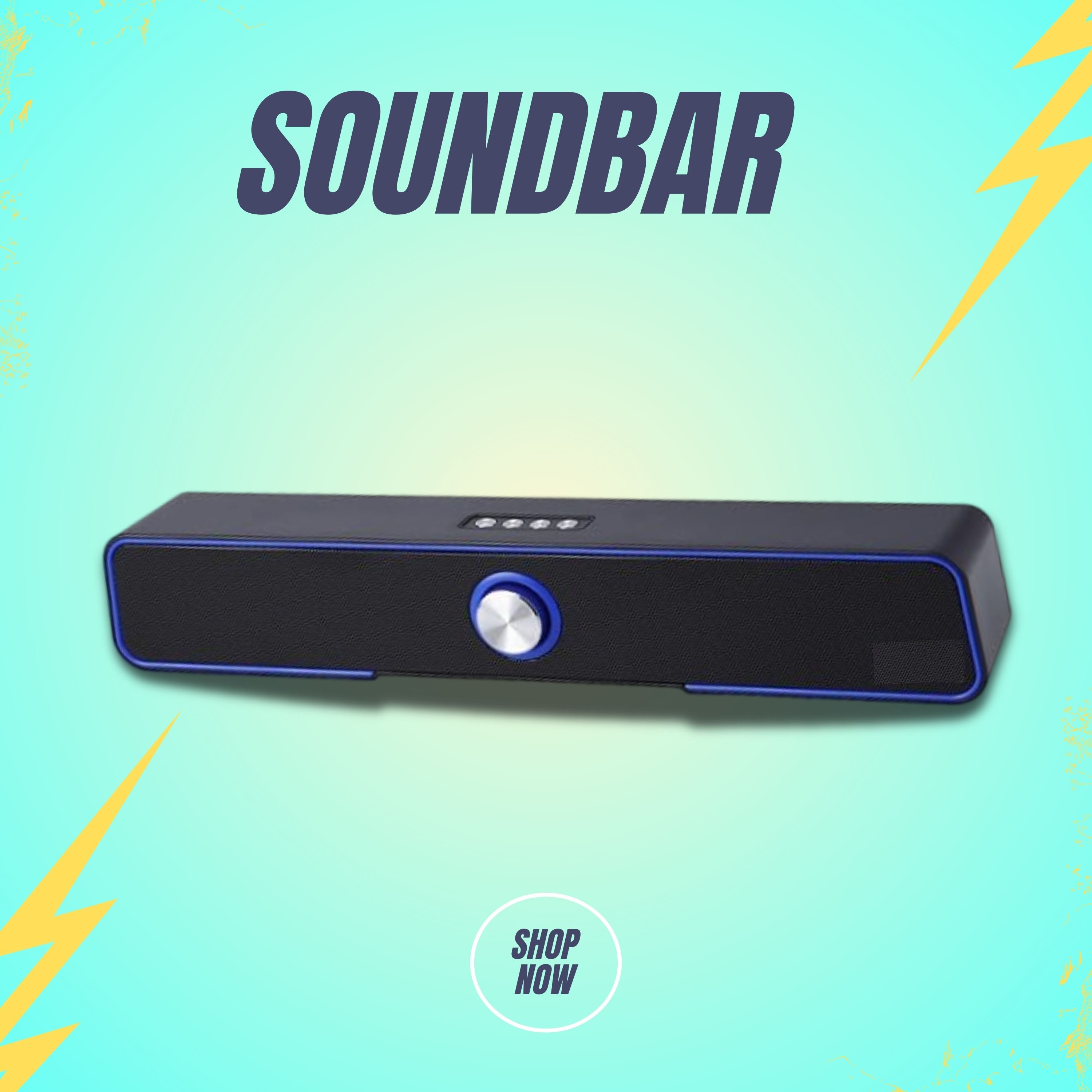 Clairbell 10W Bluetooth Soundbar with 4 Hours Wireless Playback Bluetooth SpeakersTY320 10 W Bluetooth Soundbar image 1