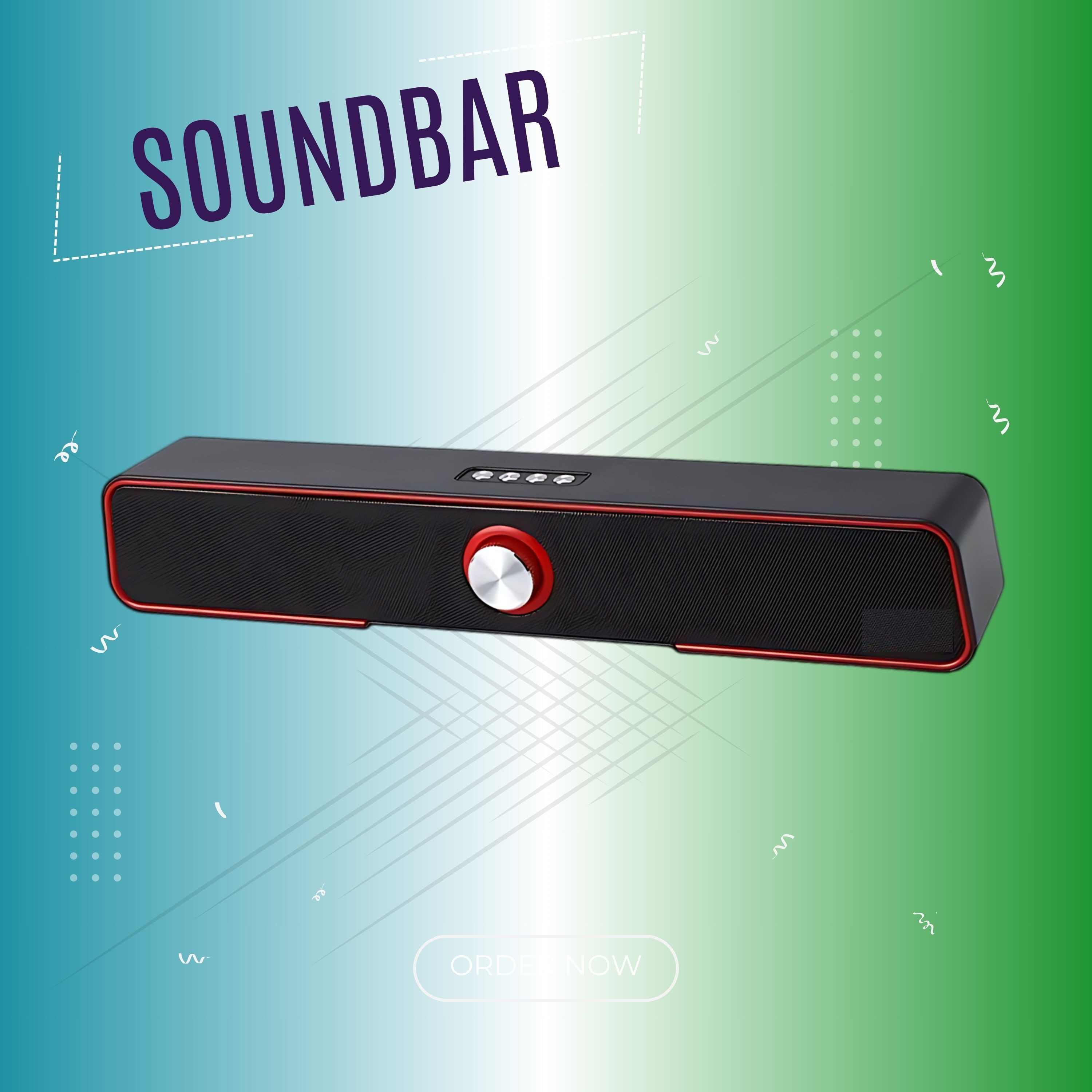 Clairbell 10W Bluetooth Soundbar with 4 Hours Wireless Playback Bluetooth SpeakersTY159 10 W Bluetooth Soundbar image 1
