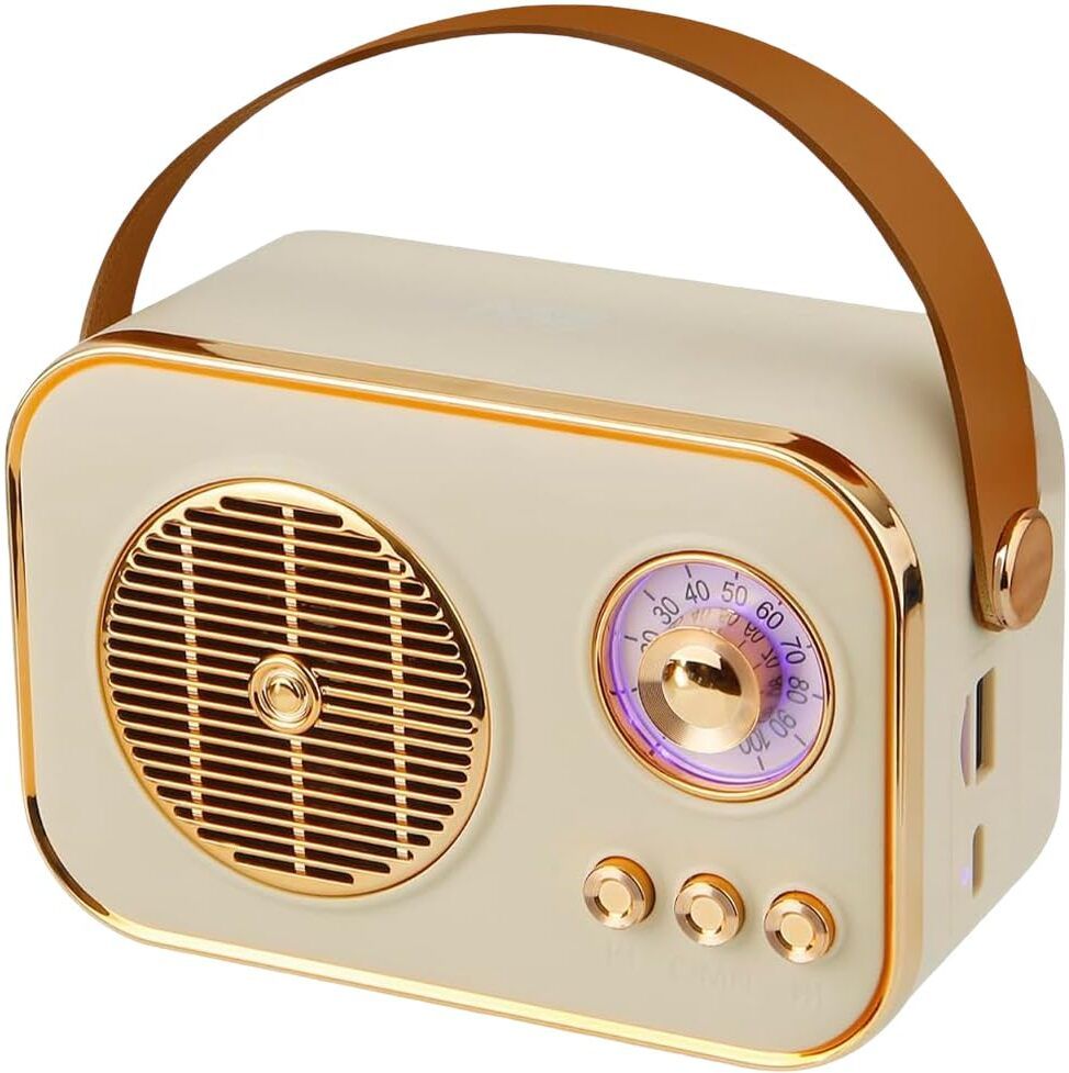 Vishaq Portable Retro Speaker 5 W Bluetooth Soundbar-image-44