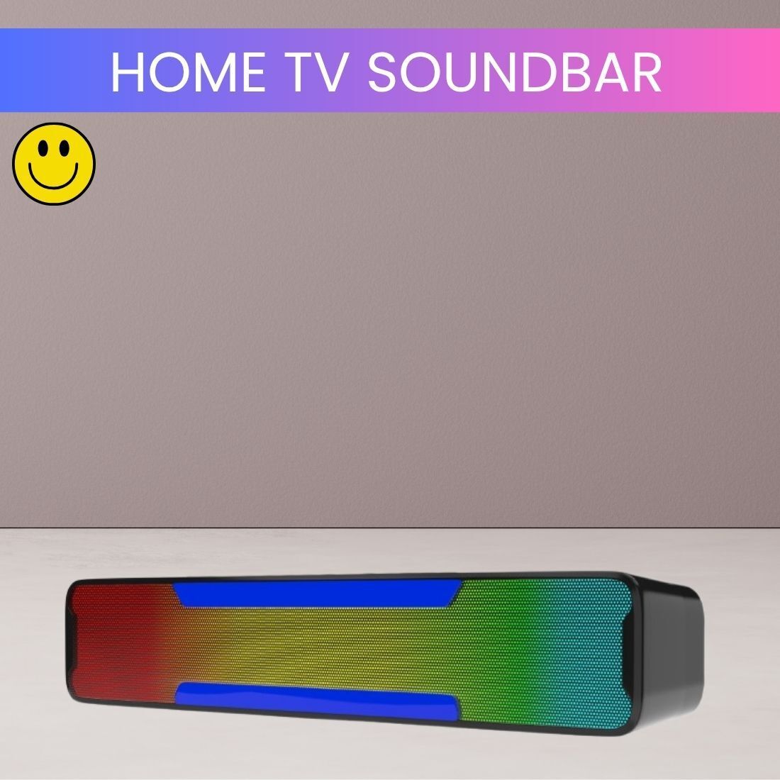 PARADISEECOM Megabar (PORTABLE HOME THEATER SOUNDBAR)Compatibility TV & PC With RGB LightW83 20 W Bluetooth Soundbar-image-15