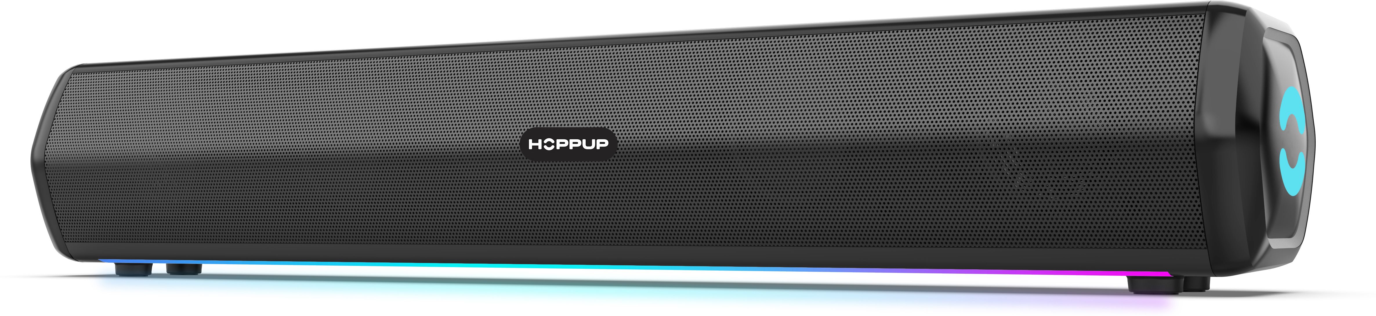 HOPPUP X1 with BTv5.3, RGB LEDS, TWS Function & 2 Full Range Drivers 24 W Bluetooth Soundbar-image-17