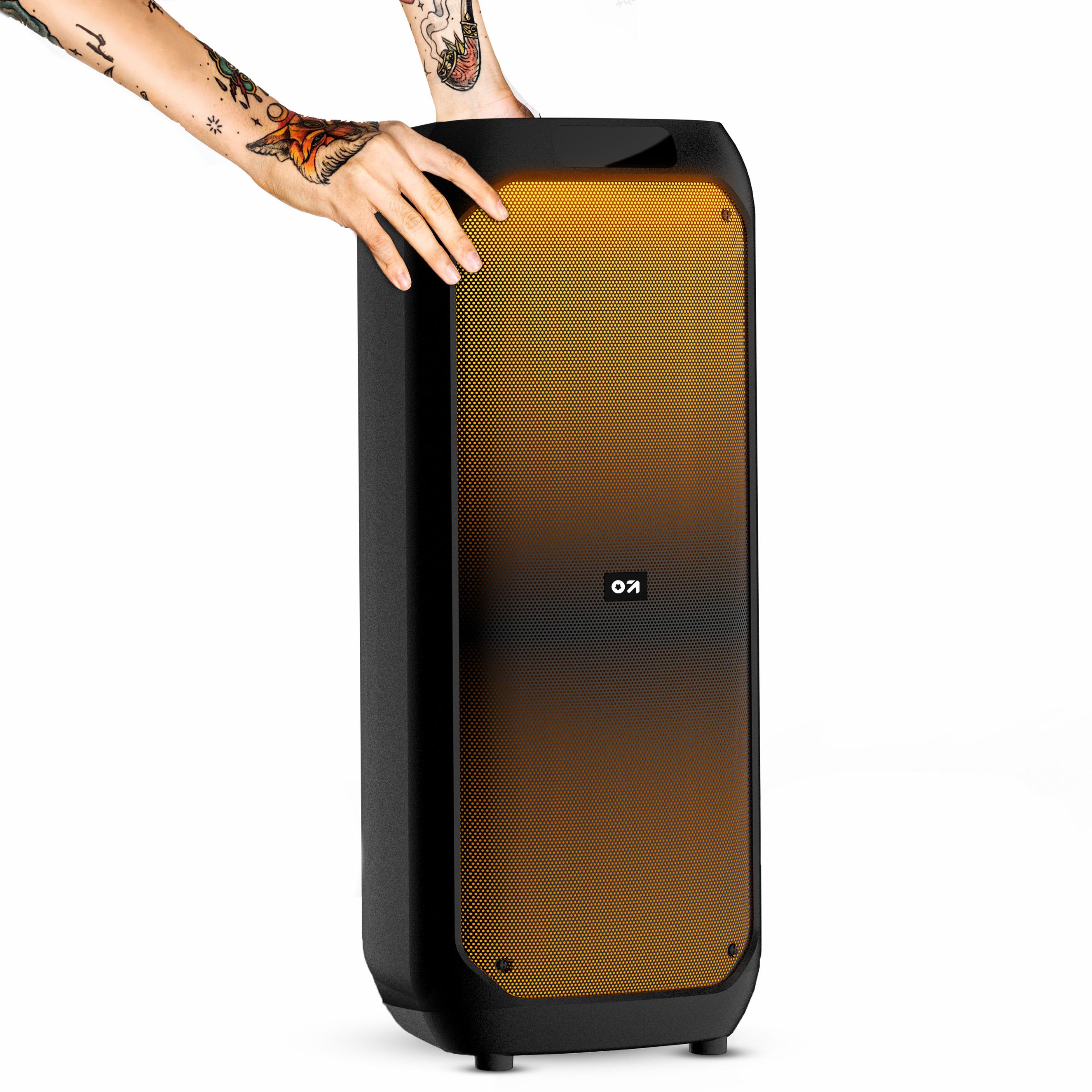 GOBOULT Partybox X80 Dynamic RGB Light, 80W, Karaoke Mic, Dual Dynamic Driver, LED Panel 80 W Bluetooth Party Speaker