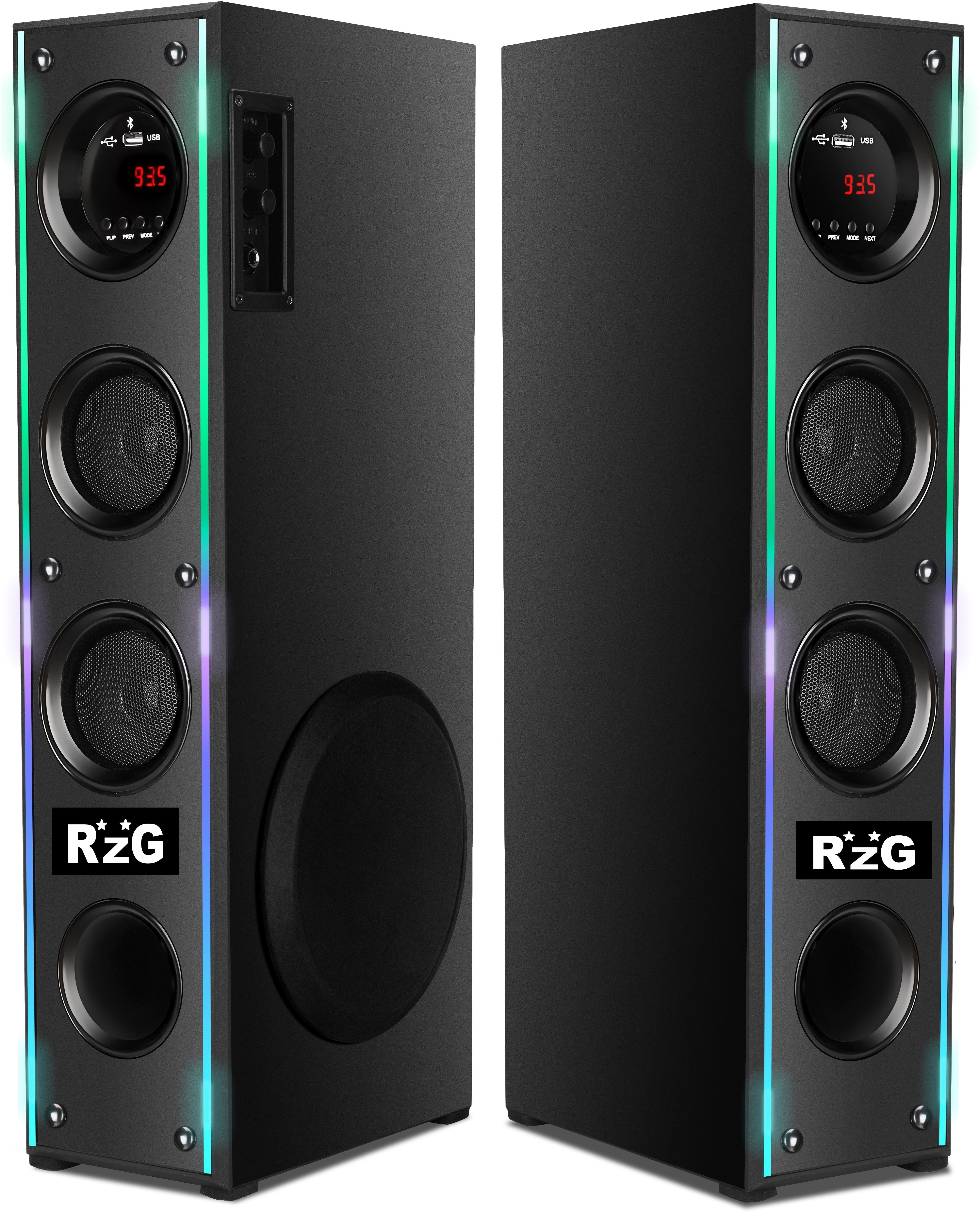 RZG tower Speaker home theater with RGB Light 120 W Bluetooth Tower Speaker-image-24