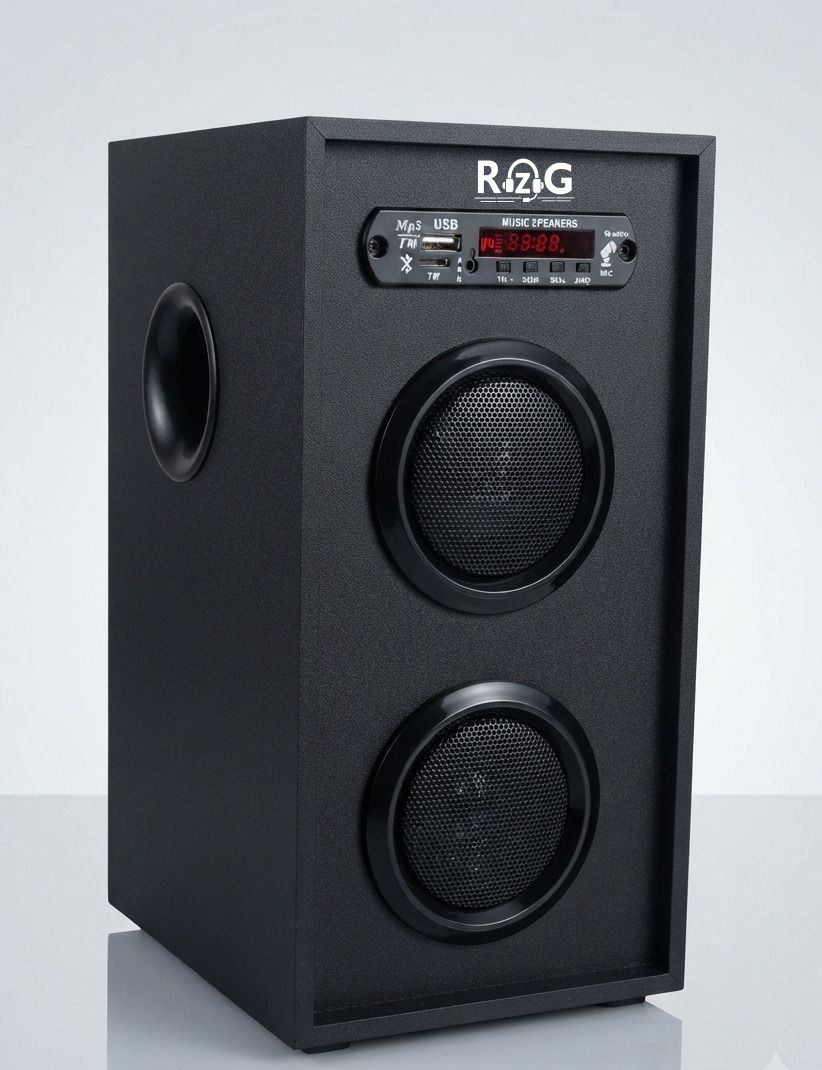RZG Studio Monster Music system Dj Tower Speaker with Mic Support Dj Speaker 90 W Bluetooth Tower Speaker-image-35