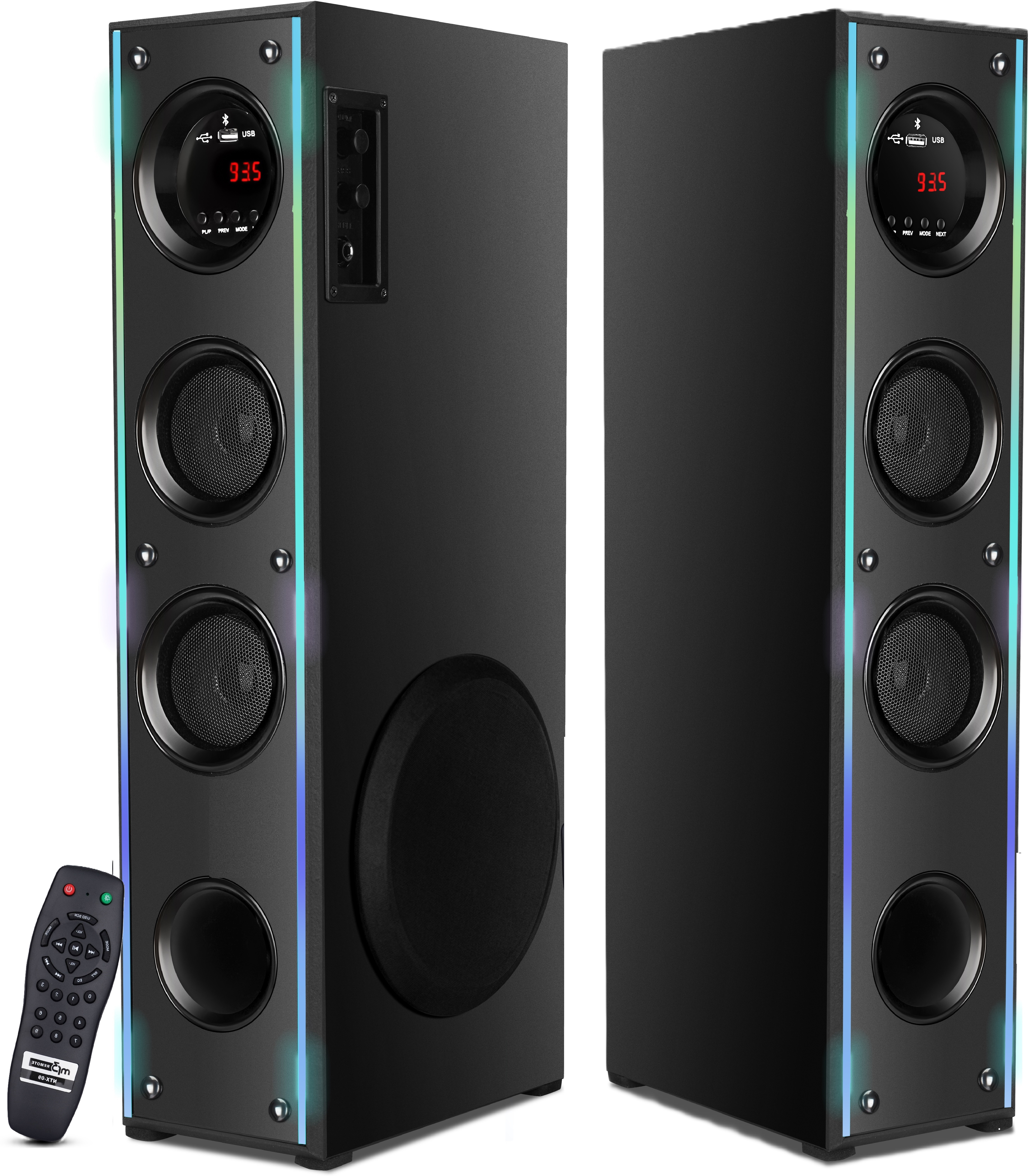 RZG PARADOX 3.0 Dj Music System Home Theater With Multi-colours LED Single Speaker 120 W Bluetooth Tower Speaker image 1