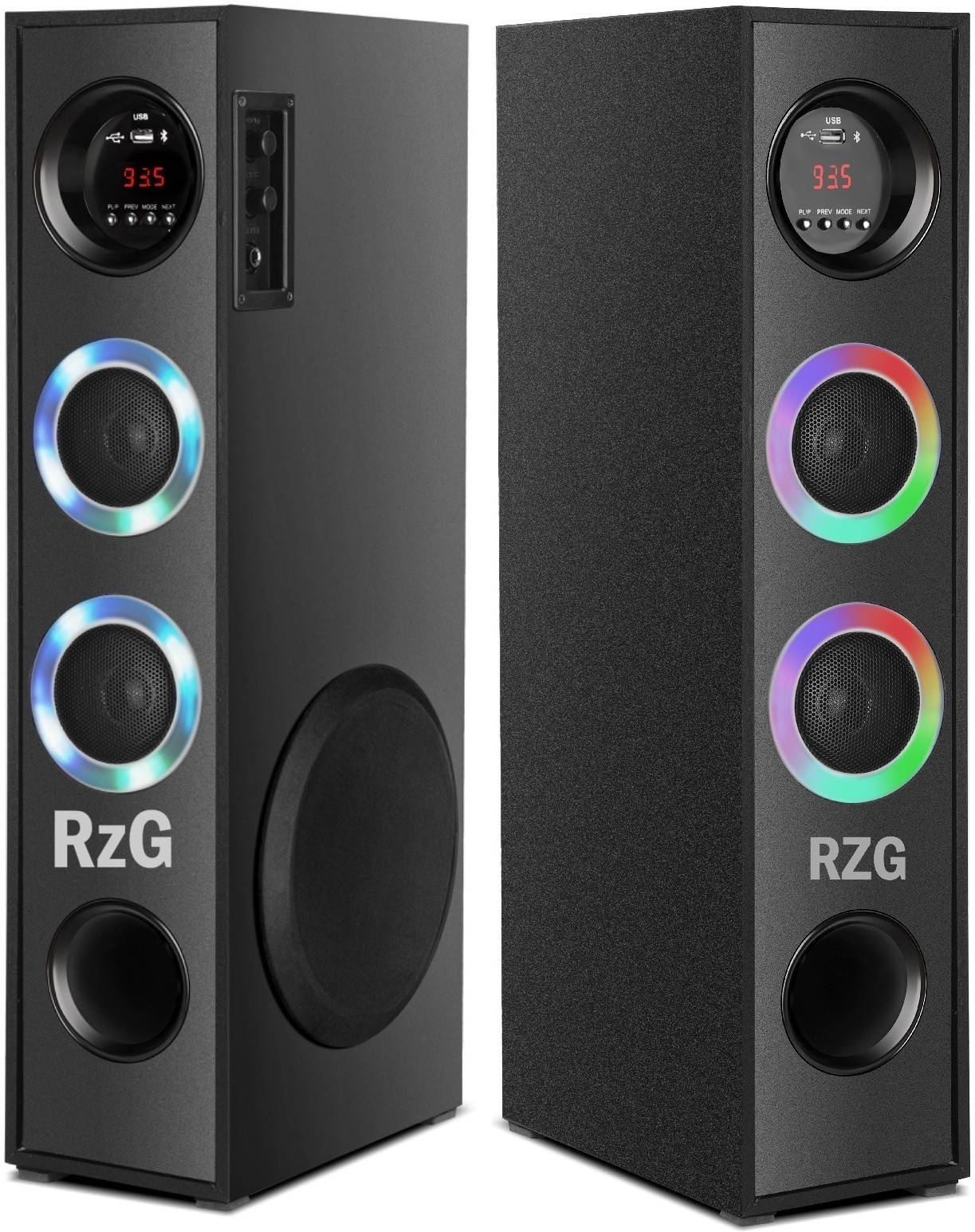 RZG Dj Music System Multimedia Speaker with Aux, Fm, Memory 120 W Bluetooth Tower Speaker image 1