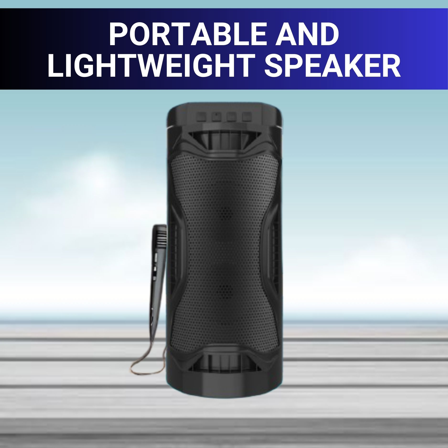 YAROH Bubble (WIRELESS BLUETOOTH TOWER SPEAKER)With wired Mic & High Quality SoundQ64 30 W Bluetooth Tower Speaker-image-40