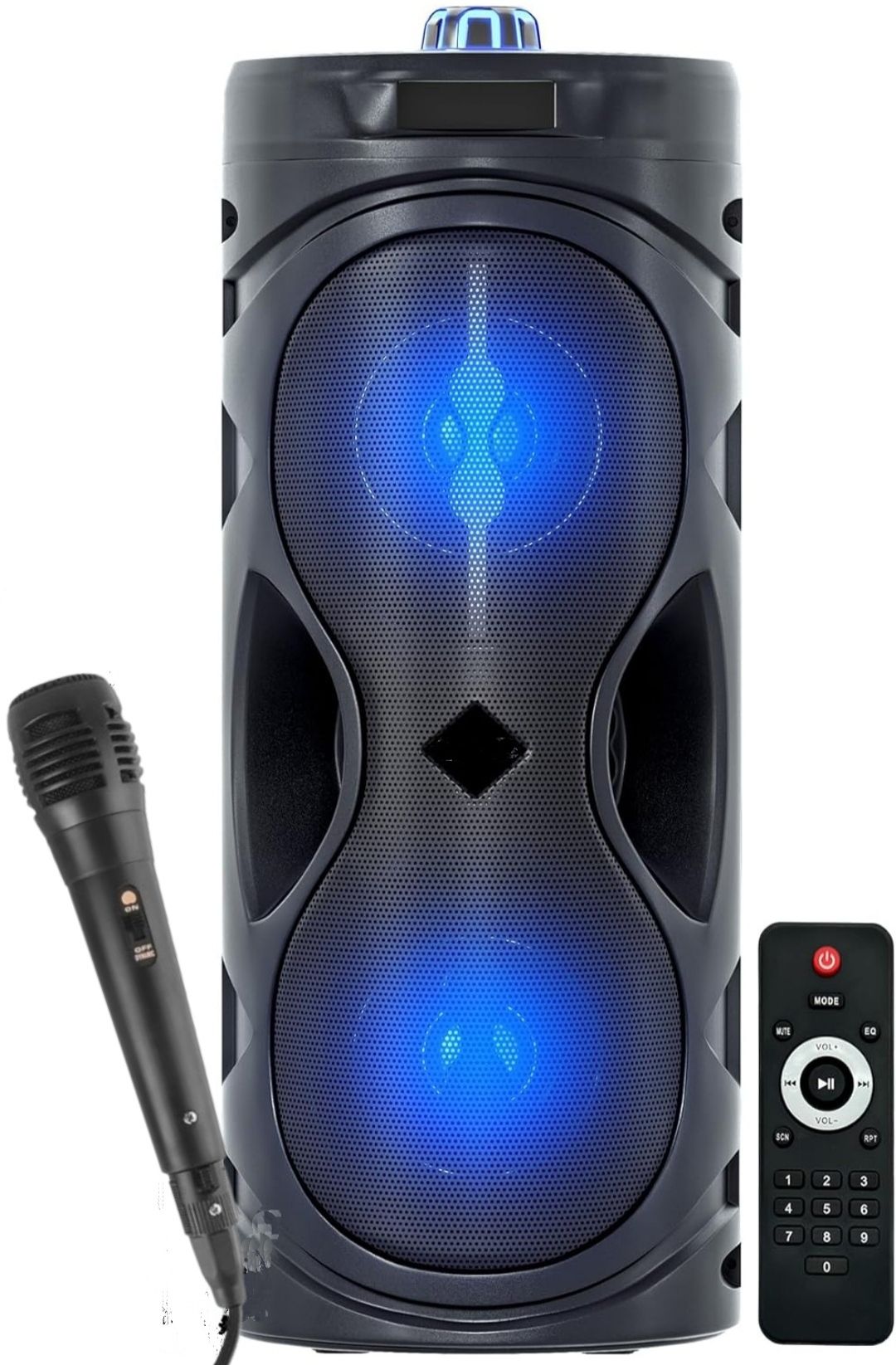 ME&U BahuBali PartyBox WITH FM USB AUX BLUETOOTH KARAOKE WIRED MIC RGB LIGHT 40 W Bluetooth Tower Speaker