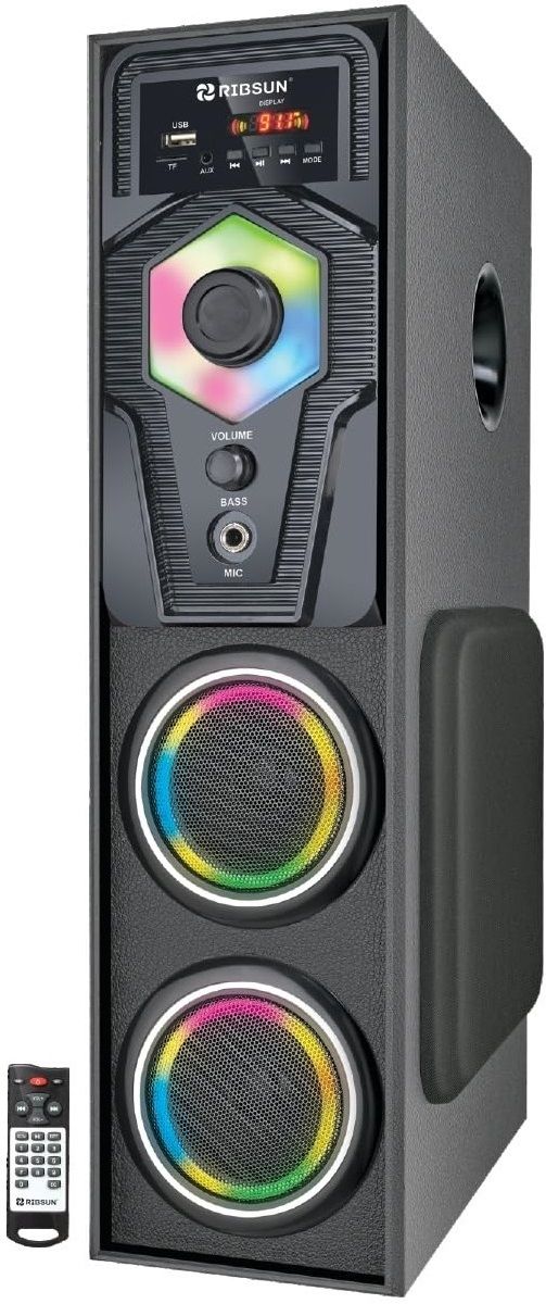 RIBSUN Rio Wireless Bluetooth Tower Speaker, Floor Standing, Home Theatre, FM, USB, Mic 40 W Bluetooth Tower Speaker