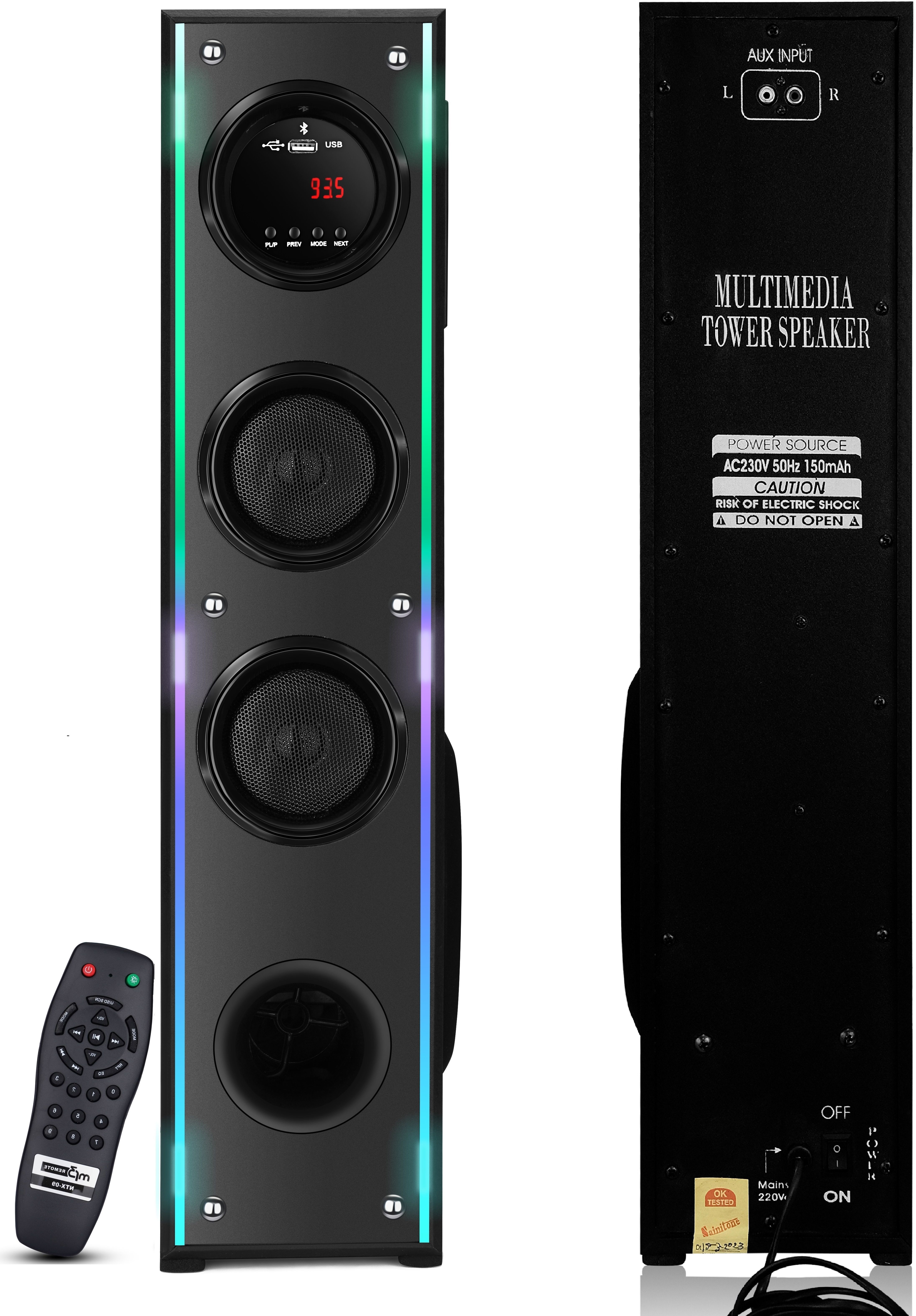RZG 120W Wireless Bluetooth Tower Speaker 120 W Bluetooth Tower Speaker-image-47