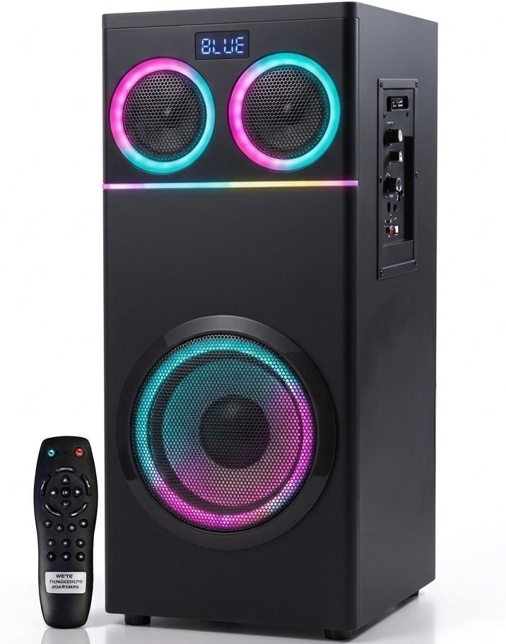 weston Boom box PARTY SPEAKER 8 inch woofer tower 220 W Bluetooth Tower Speaker-picture-35