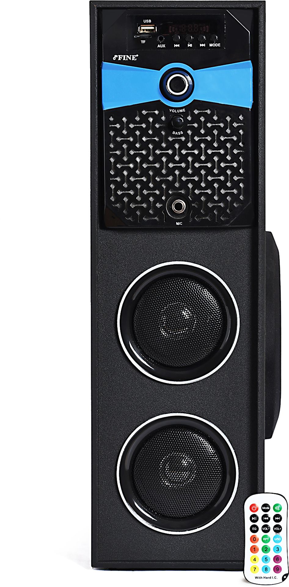 FINE Model_Gama Hi-Fi Tower Speaker|Bluetooth v5.1 | USB, TF Card, AUX,FM & Wired Mic 46 W Bluetooth Tower Speaker-image-8