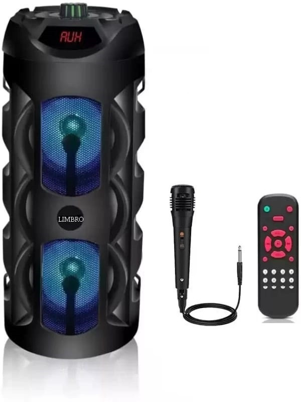LIMBRO V02 speaker with mic 1000 W Bluetooth Tower Speaker image 1