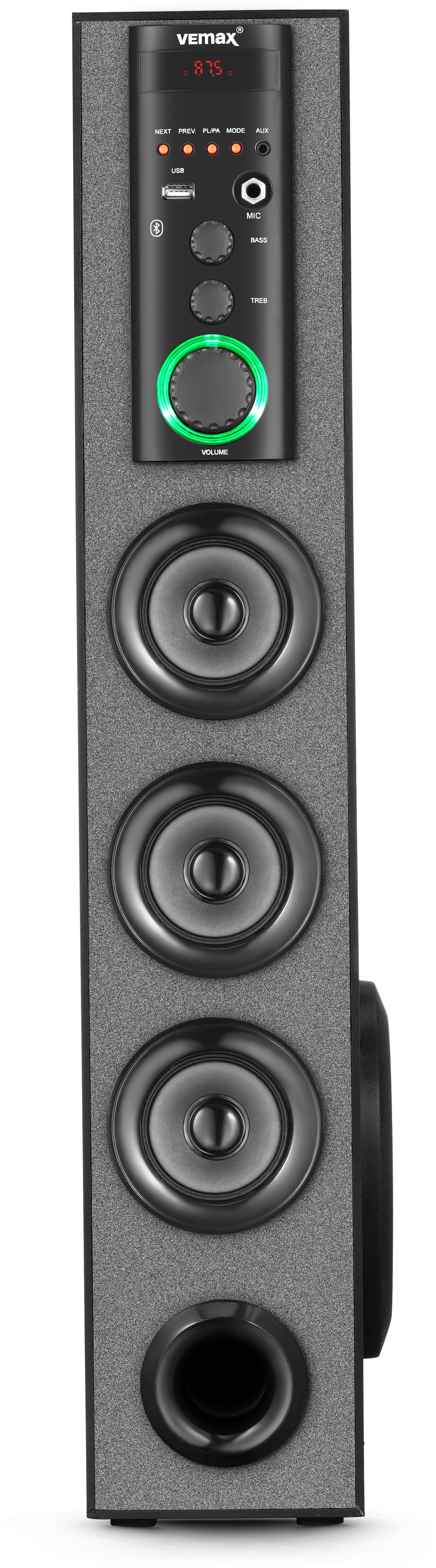 Vemax Lure 3.0 Wireless Bluetooth 80W Tower Speaker (BIS Certified) With FM, USB & MIC 80 W Bluetooth Tower Speaker-image-47