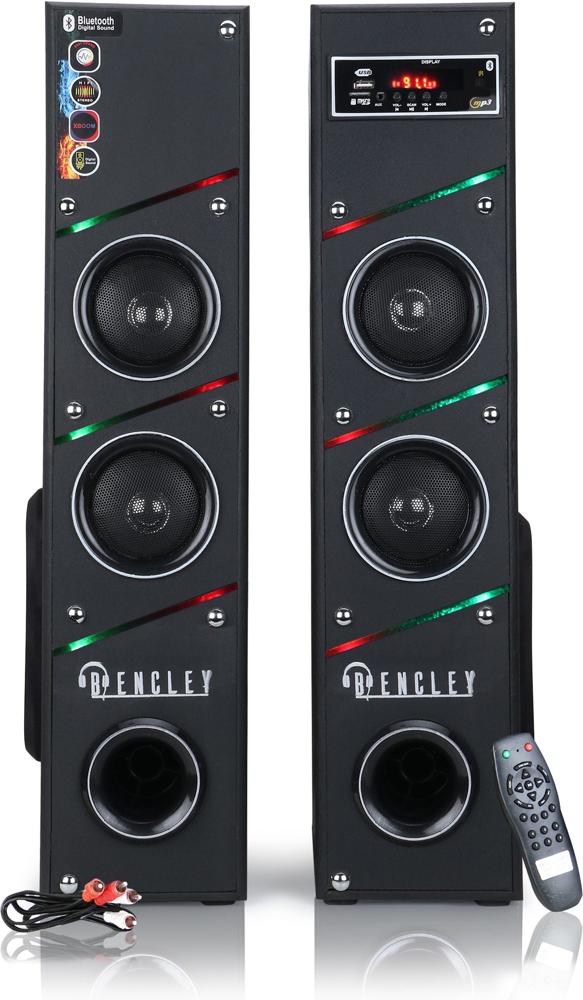 Bencley HDT-03 PRO Double Tower 115 W Bluetooth Tower Speaker
