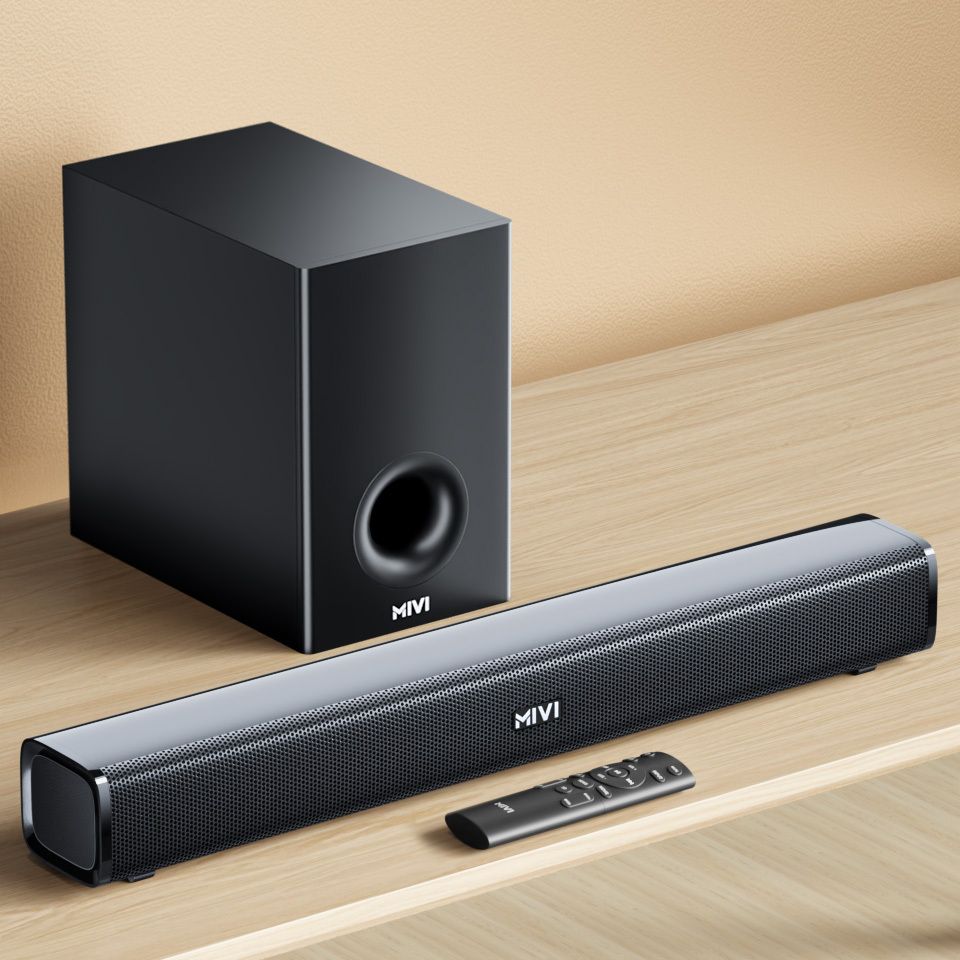 Mivi Fort H160 Soundbar, 160 Watts, 2.1 Channel, Multi-Input and EQ Modes, BT v5.1 160 W Bluetooth Soundbar-image-20