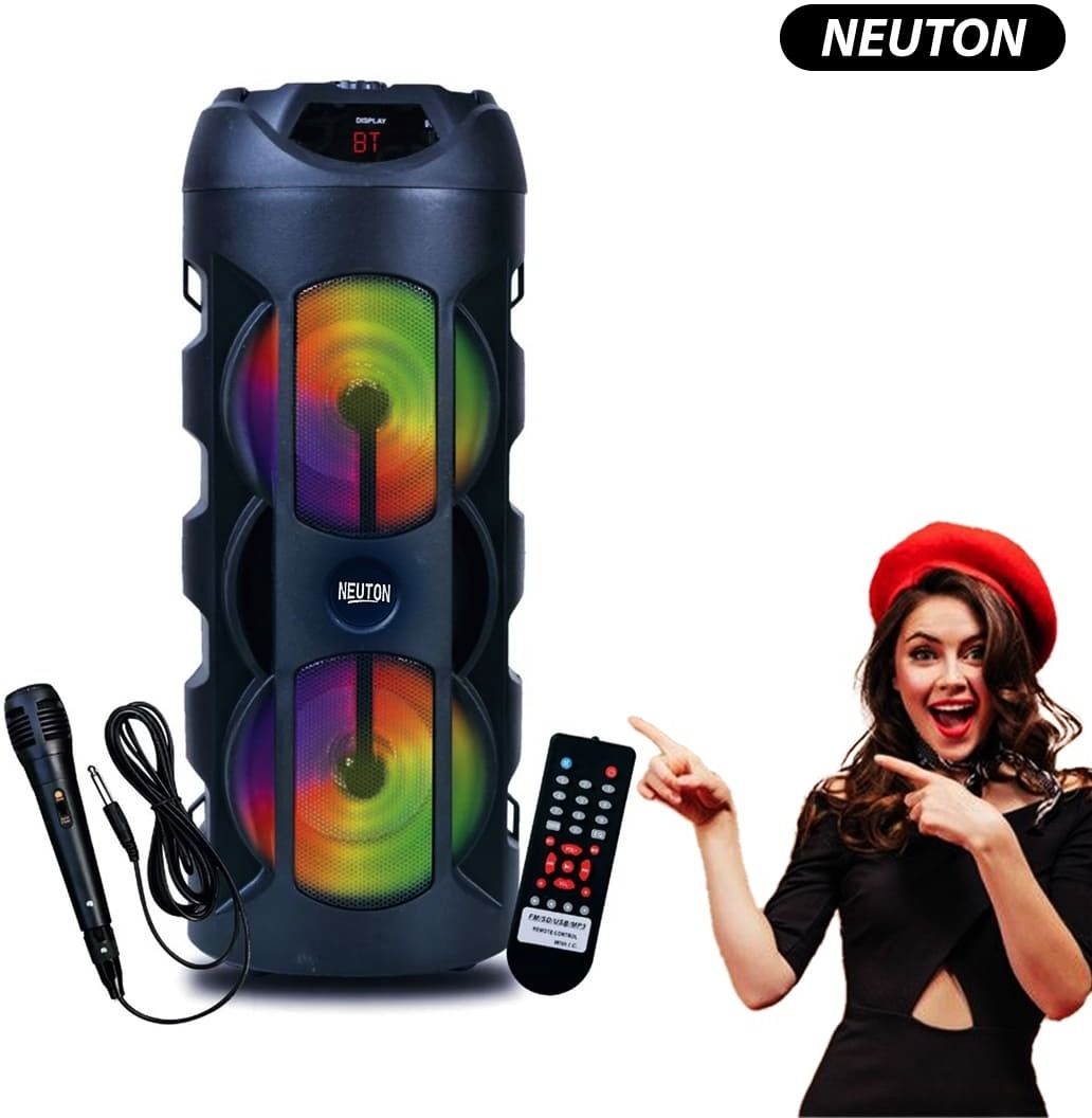 NEUTON WOW Rock Speakers 30W 2speakers premium quality. Glowing led light 40 W Bluetooth Speaker-picture-11