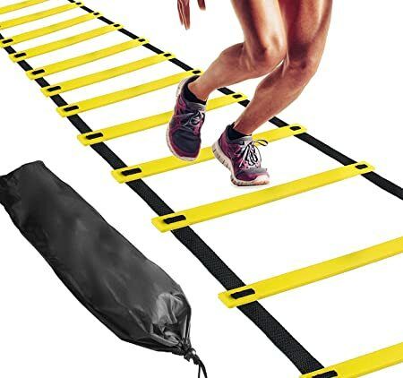 Flat and Adjustable Ladder Speed Training Ladder for Football, Sports Training Plastic Speed Hurdles