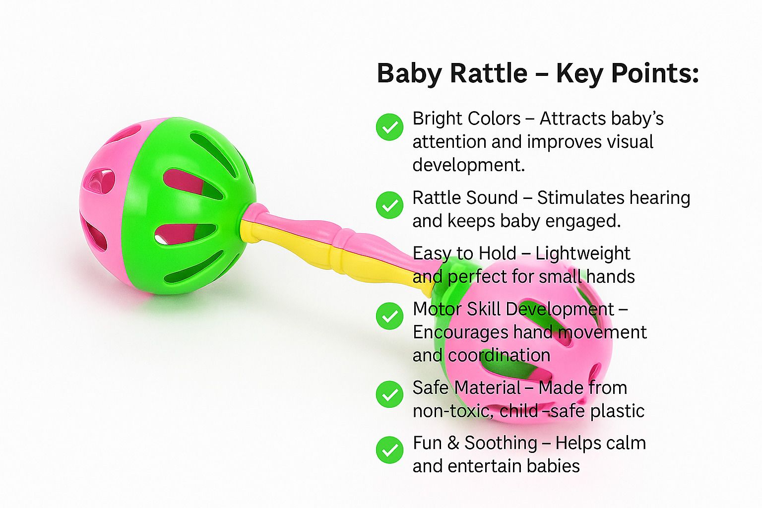 dauva enterprise Dynamic Retail Global Rattles for baby, rattle toys set Plastic Speed Hurdles-picture-27
