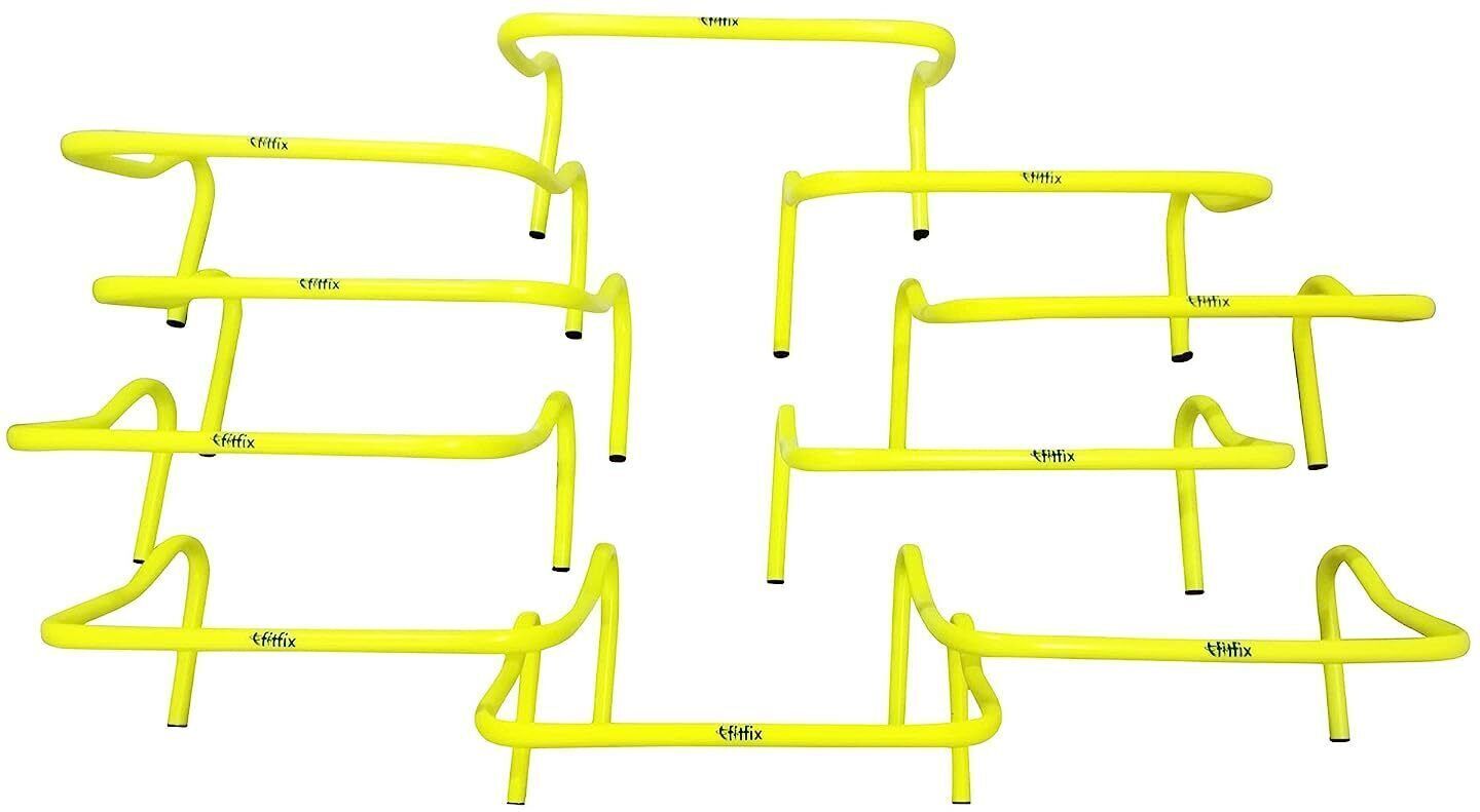 Hurdles for Field Training and Speed Coordination 12" (Pack of 10) Plastic Speed Hurdles-image-28