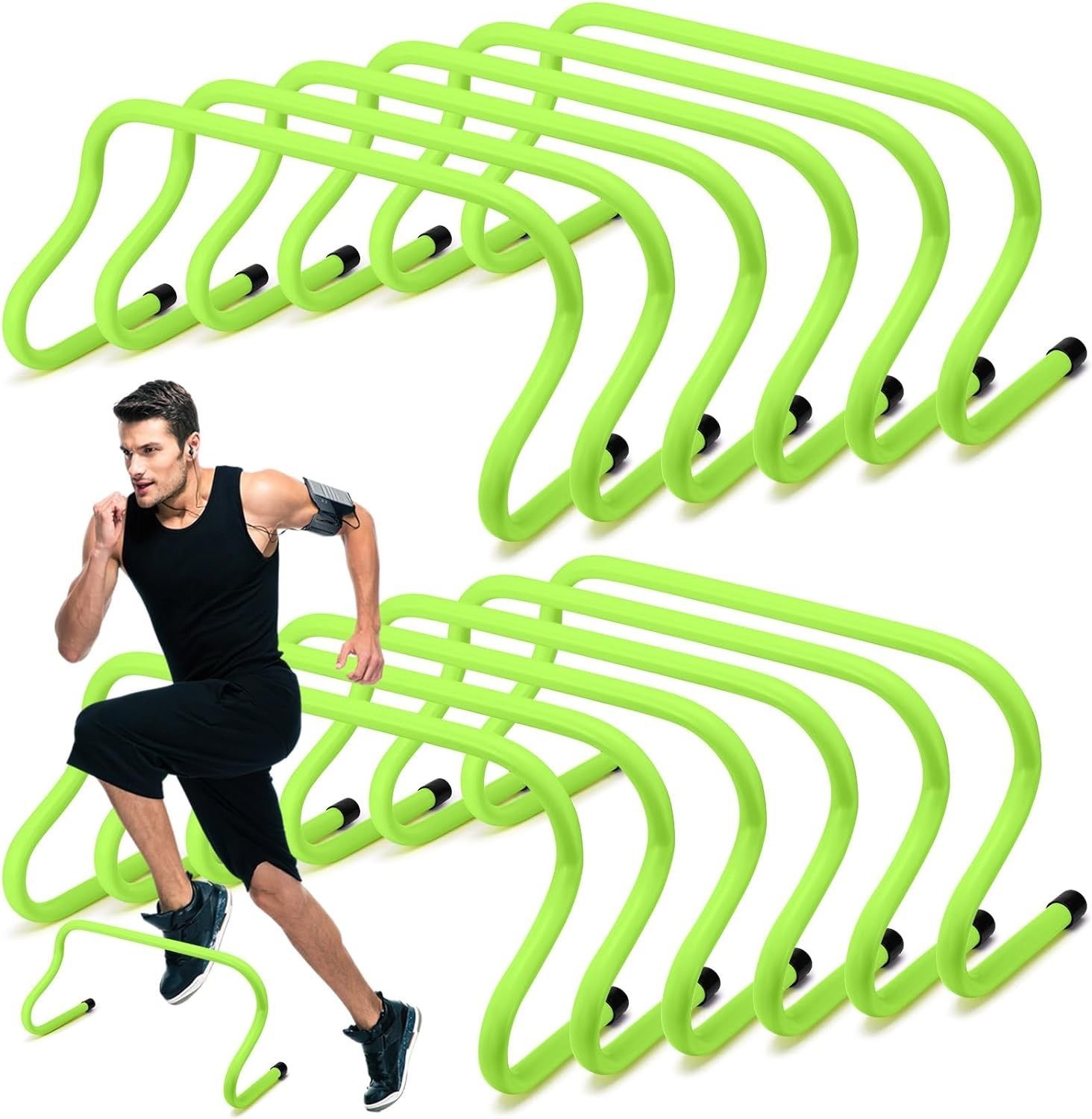 ymd 12 Pcs 9" Speed Training Agility Hurdles for Athletes Training Hurdles Plastic Speed Hurdles-picture-19
