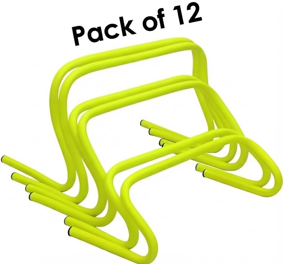 6 Inch 12 pics Solid PVC for speed Hurdle Field Sports Training Made in India PVC Speed Hurdles-image-11