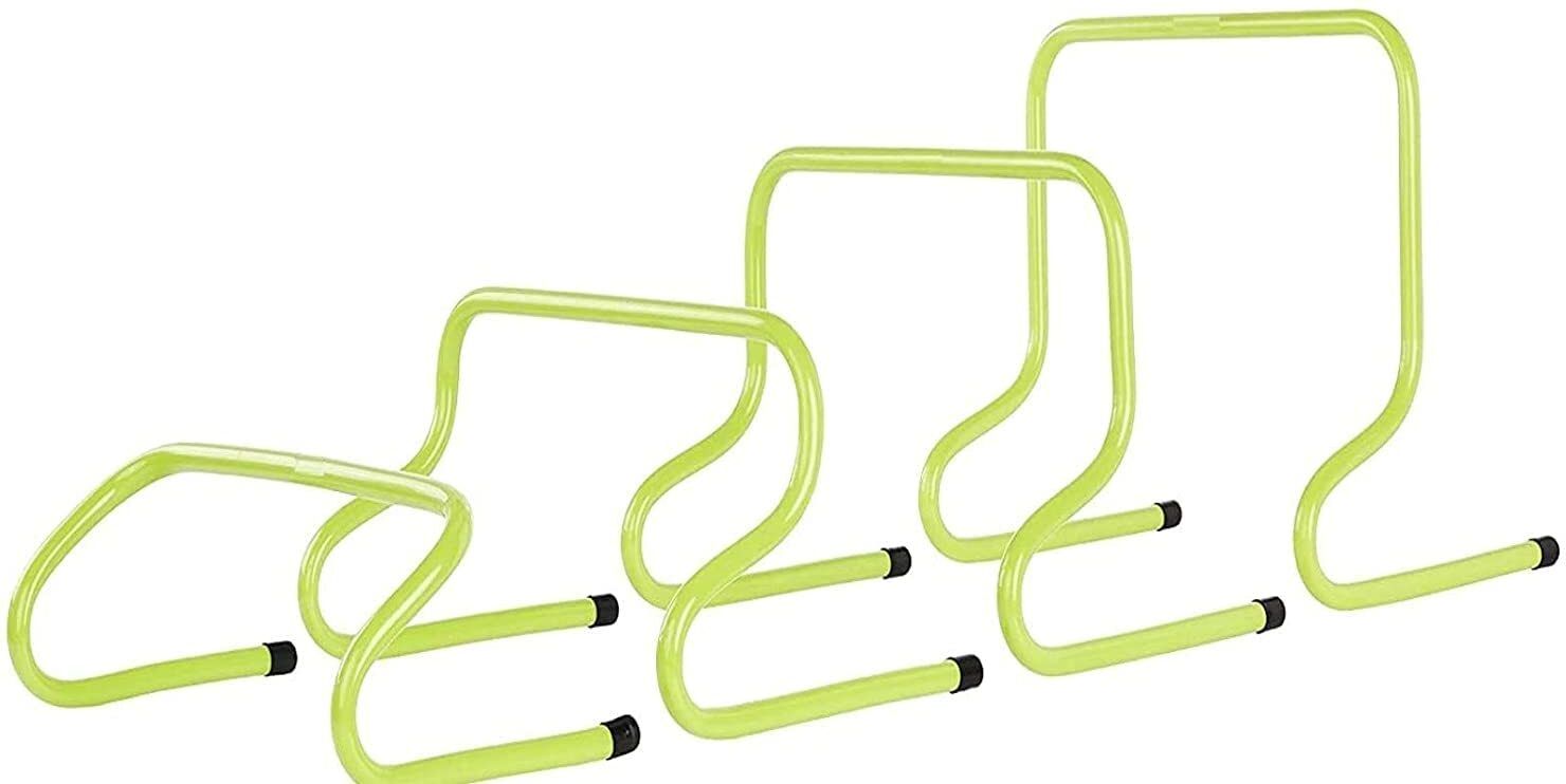 Speed Training Exercise PVC Hurdles Set of 4 PVC Speed Hurdles