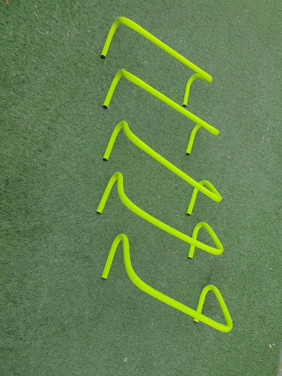 Speed Training Agility Exercise & Fitness 9 Inch Hurdles (5pcs) green Plastic Speed Hurdles-image-27