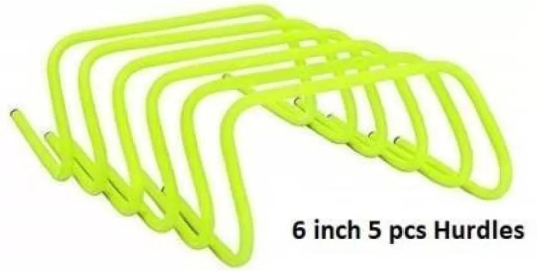 Hurdles for Field Training and Speed Coordination 6" (Pack of 5) PVC Speed Hurdles