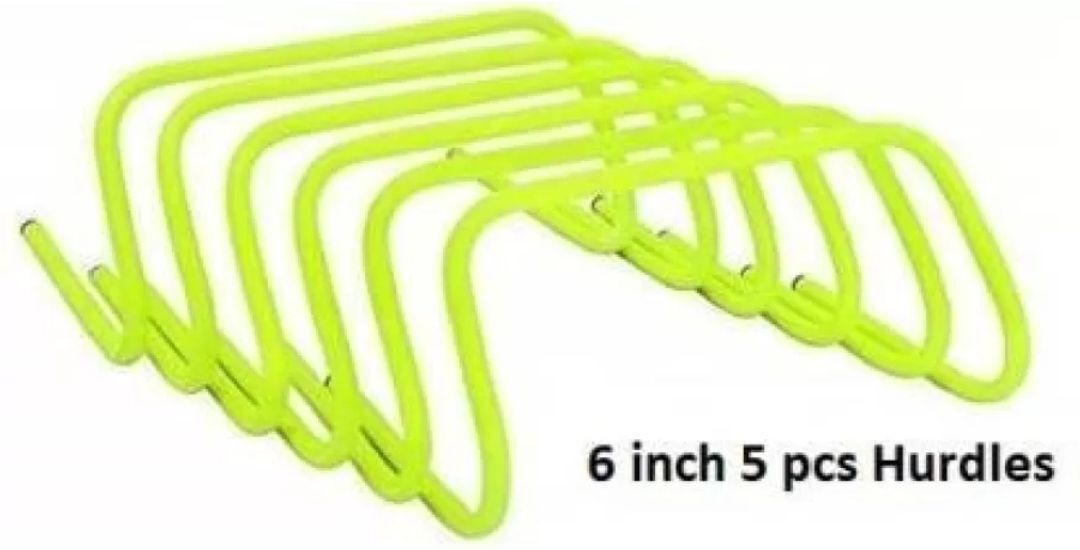 woms Hurdles for Field Training and Speed Coordination 6" (Pack of 5) PVC Speed Hurdles-picture-1