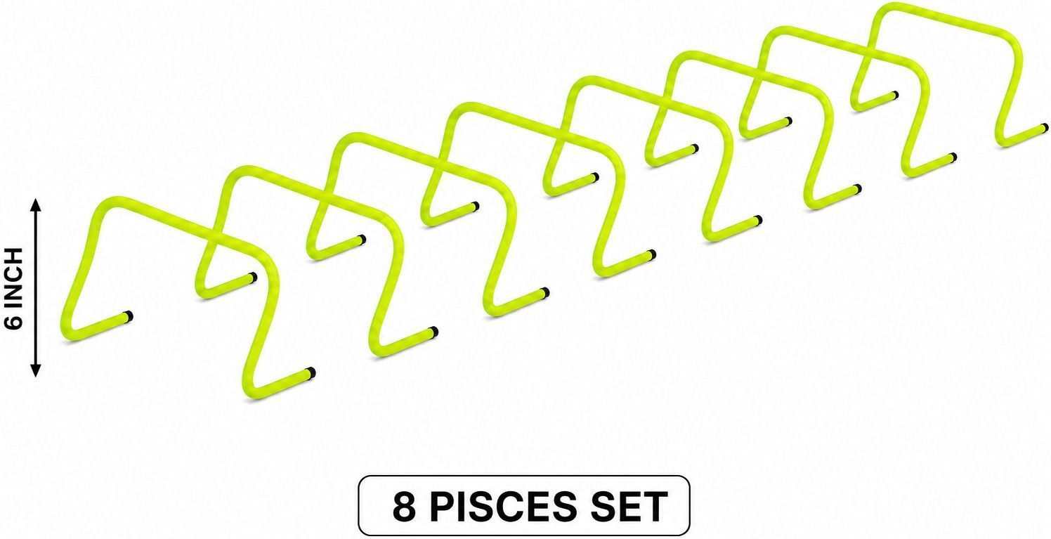 PVC Speed Hurdles 6 Inch Pack of 8 PVC Speed Hurdles-image-33