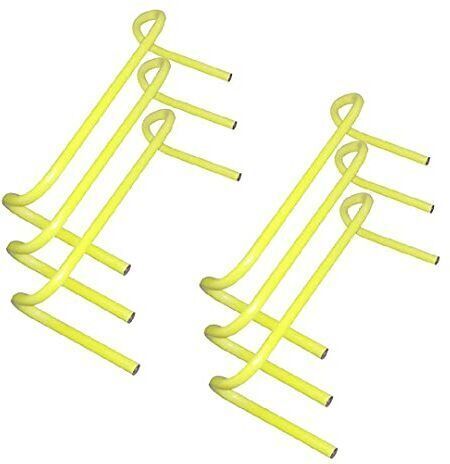 woms Agility Hurdle for Sports Soccer, Football, Gym, Fitness (6 inch, Pack of 10) PVC Speed Hurdles-picture-18