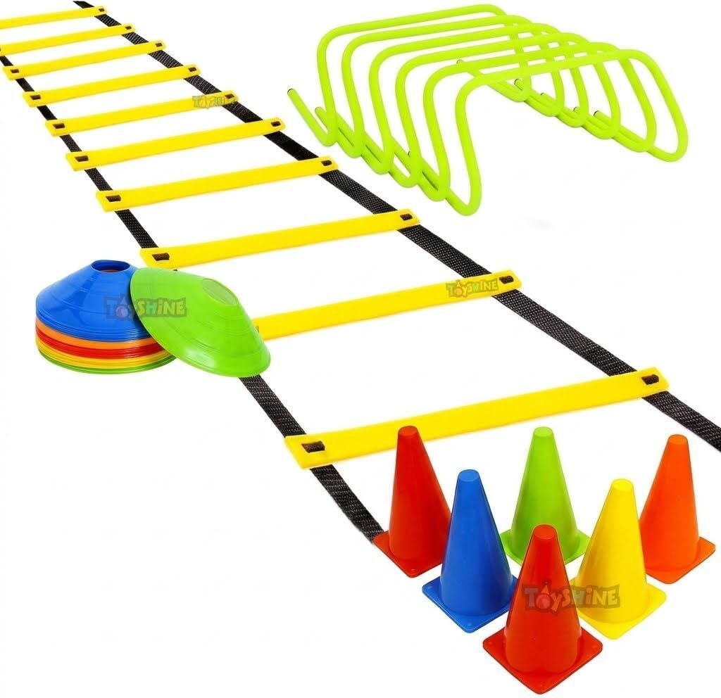 6inch 6pcs speed hurdle, 6pcs cones,10pcs marker, 1 agility Plastic Speed Hurdles-image-42