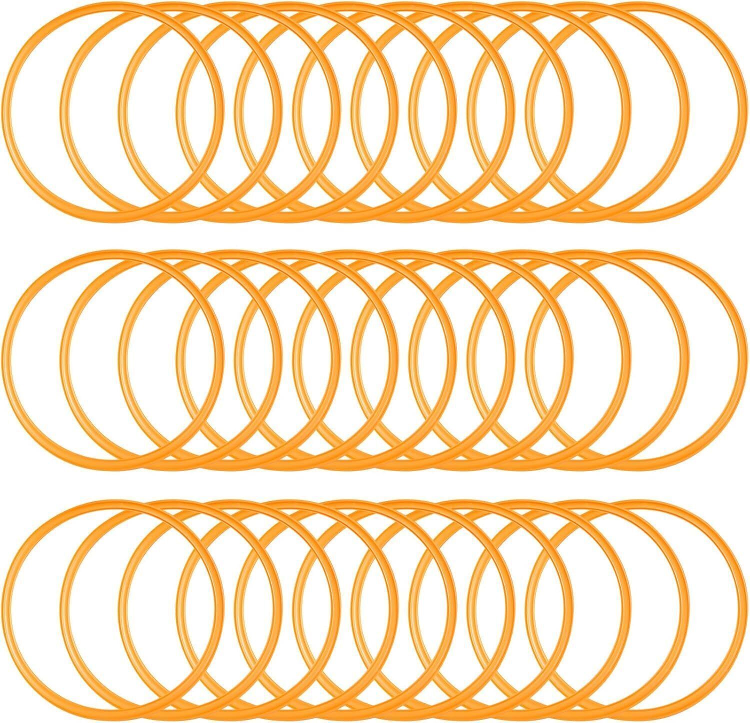 owlix Agility and Speed Training Fitness Gymnastic Ring Set of 40Pcs Orange Speed Ladder-picture-7