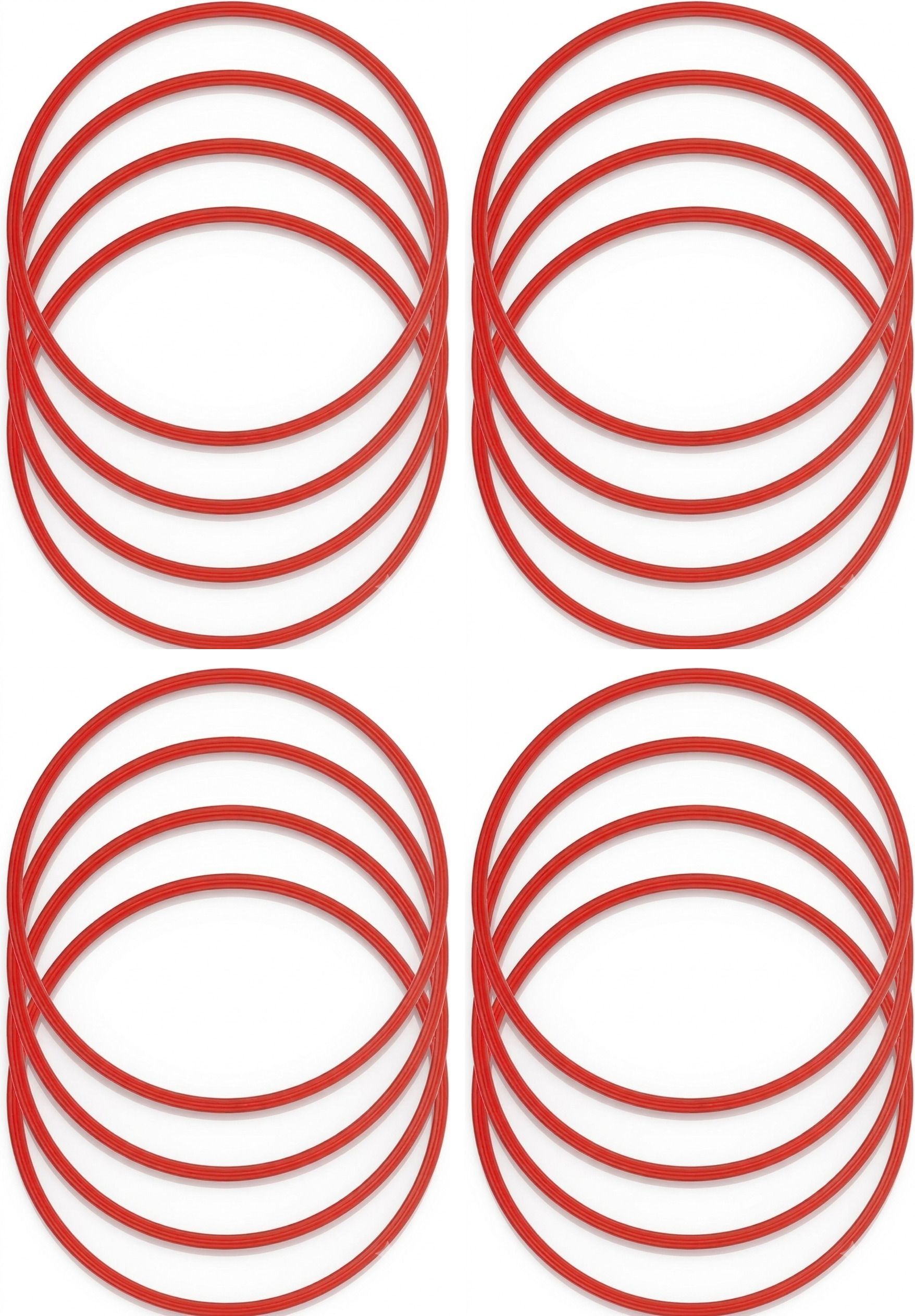 owlix Agility and Speed Training Fitness Gymnastic Ring Set of 16Pc Yellow Speed Ladder-picture-5