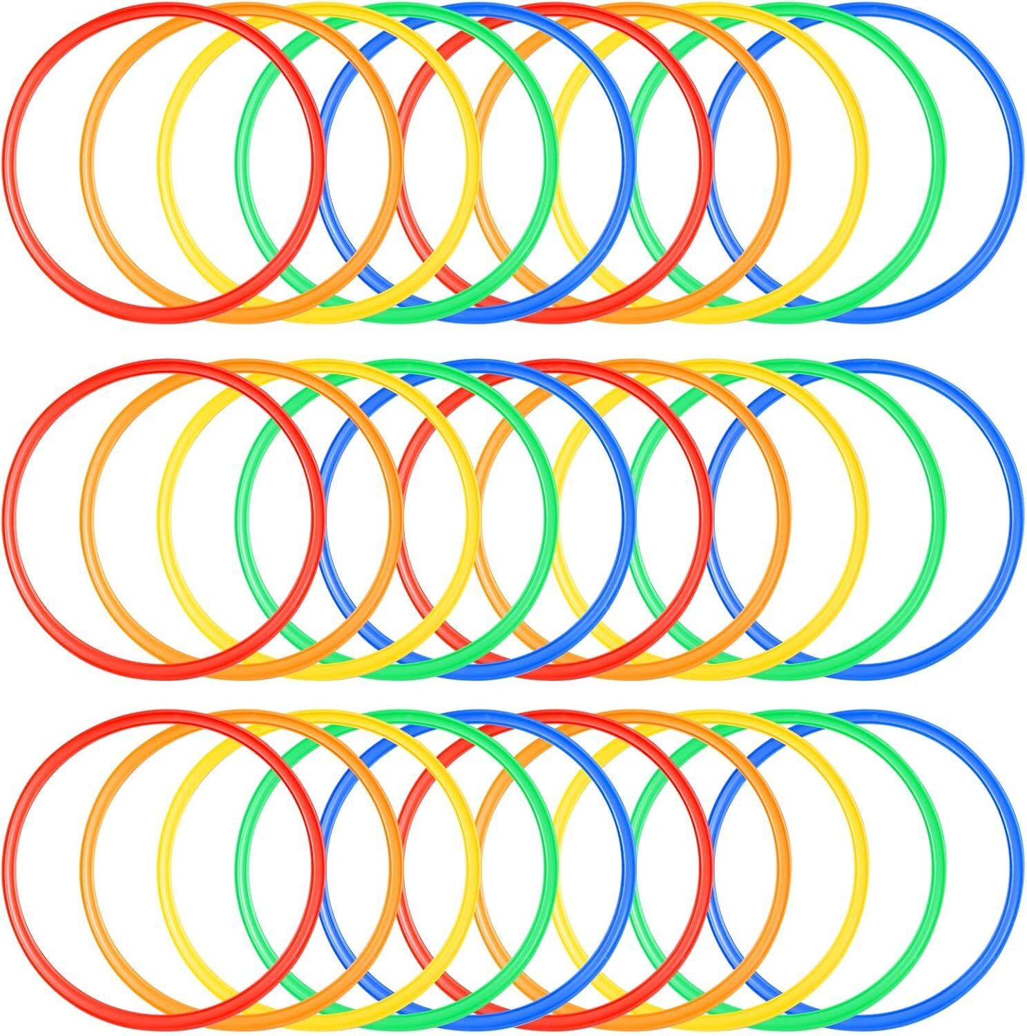 ymd Agility and Speed Training Fitness Gymnastic Ring Set of 40Pcs Multi-Color Speed Ladder-picture-44