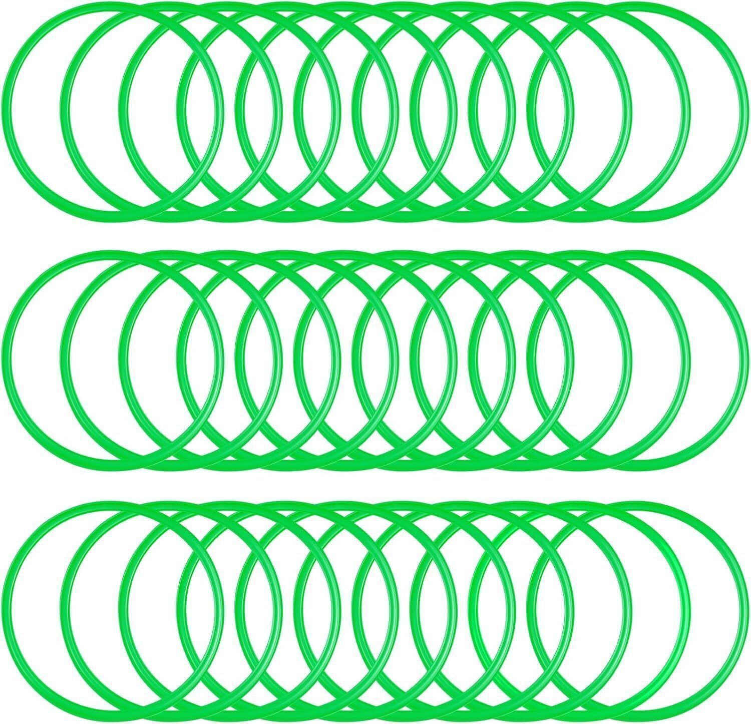 fitdex Agility and Speed Training Fitness Gymnastic Ring Set of 40Pcs Green Speed Ladder-picture-8