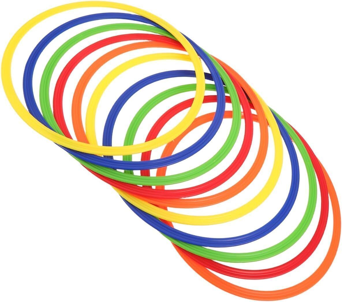 gamers hub Agility and Speed Training Fitness Gymnastic Ring Set of 10Pc MultiColor Speed Ladder-picture-7