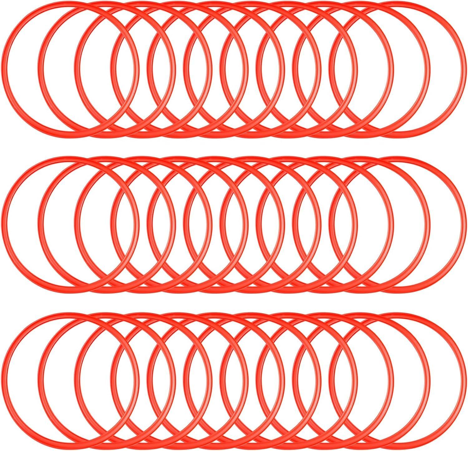 ymd Agility and Speed Training Fitness Gymnastic Ring Set of 40Pcs Red Speed Ladder-picture-39