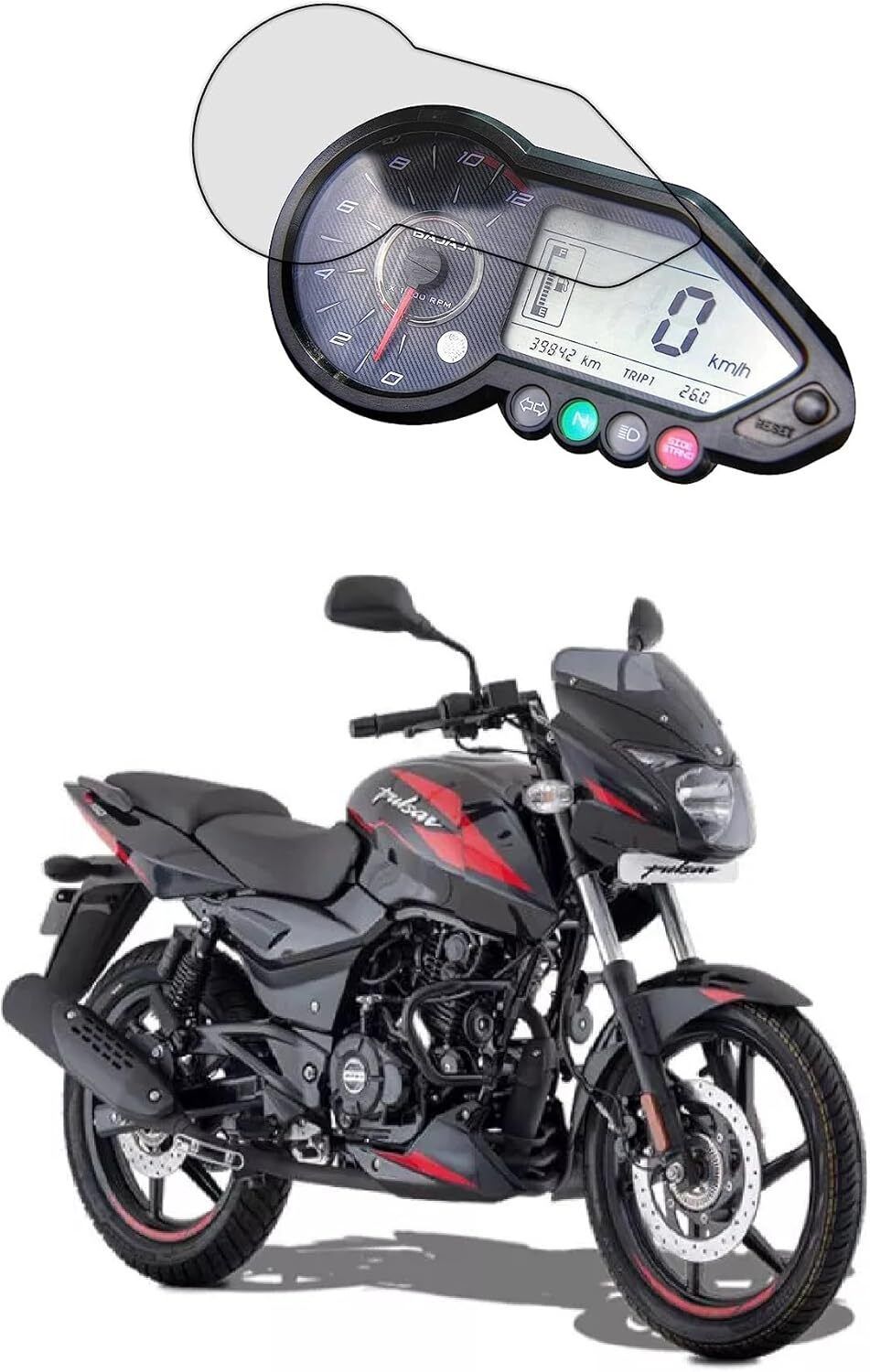 Speedometer Screen Protector Compatible with Pulsar 125, 150, 180F, 220F Analog Speedometer