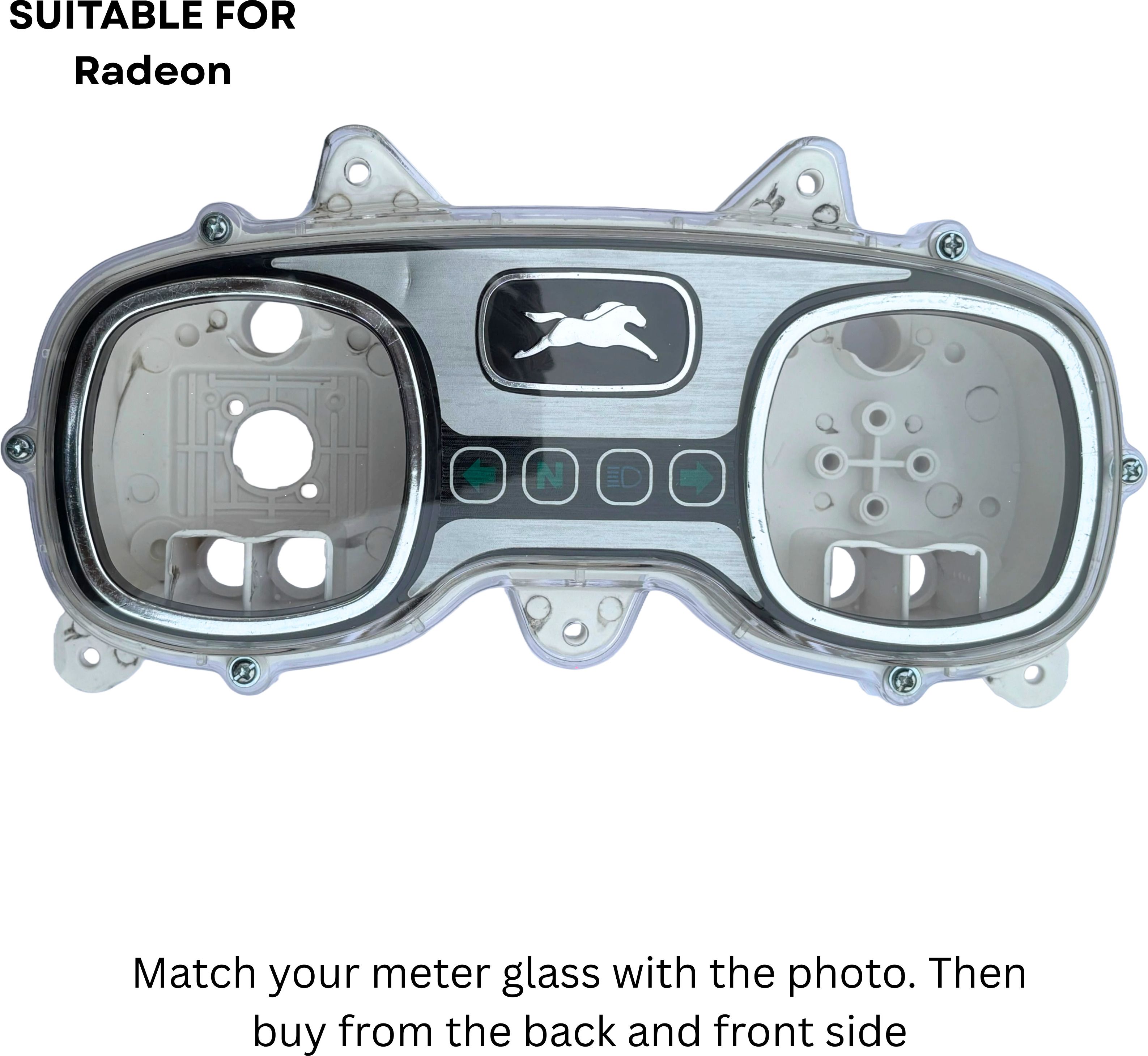 tmc gold Radeon Empty Meter Case Analog Speedometer-picture-46