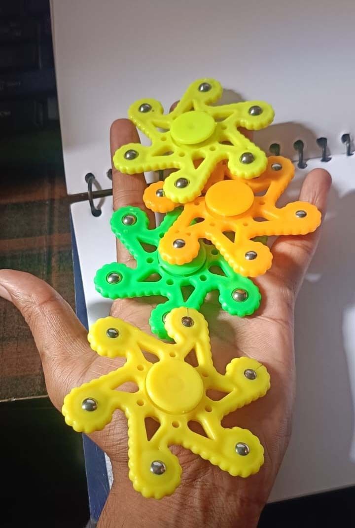 Colorful 4 PCS Finger Spinner Toy Set | High Speed Fidget Spinner-image-40