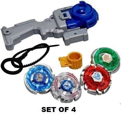 akansha 4D Metal Beyblade Set| Beyblade set of 4| Spinning tops| Beyblade launcher handle 4 in 1-picture-11