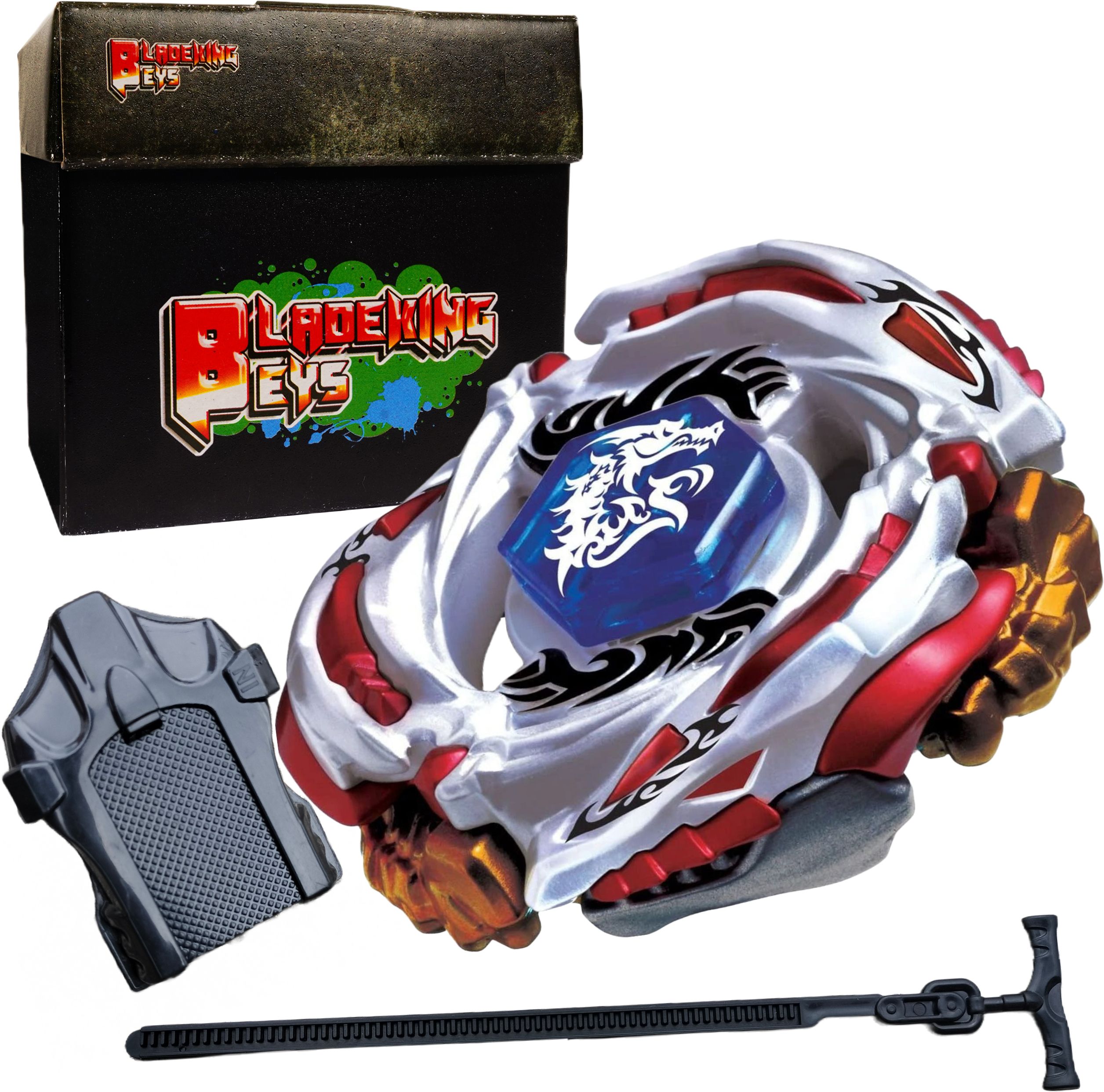 bladeking beys B88 Meteo L-Drago LW105LF Metal Fusion set + pull rule launcher + storage Box-picture-26