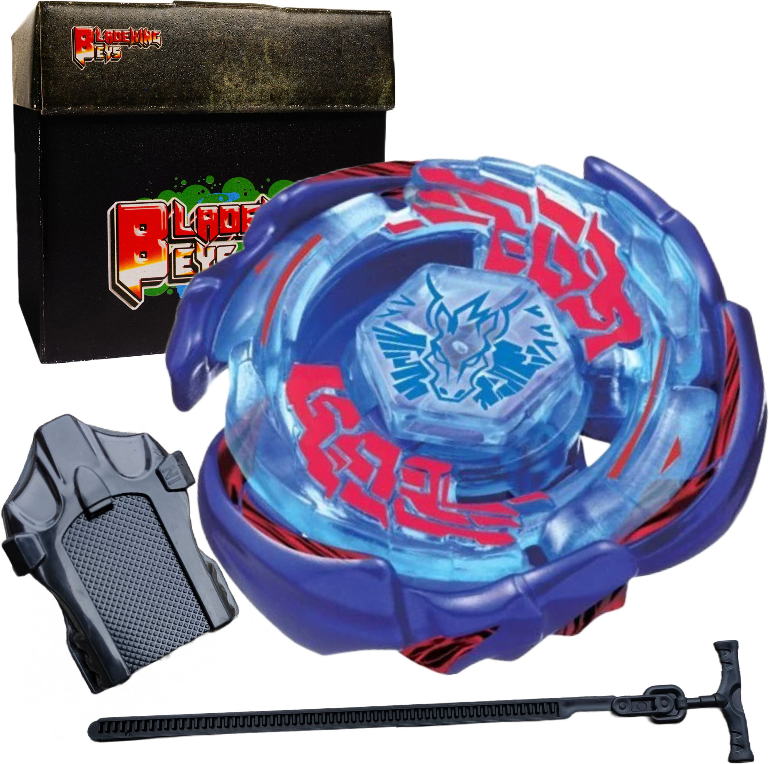 BB70 Galaxy Pegasus W105R2F Metal Fusion set + pull rule launcher + storage Box-image-48