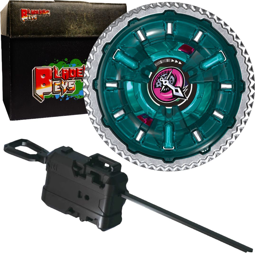 bladeking beys Launcher Kit-UX-16-01 ClockMirage' 9~65B + Small Winder Launcher+Toy Storage Box-picture-30