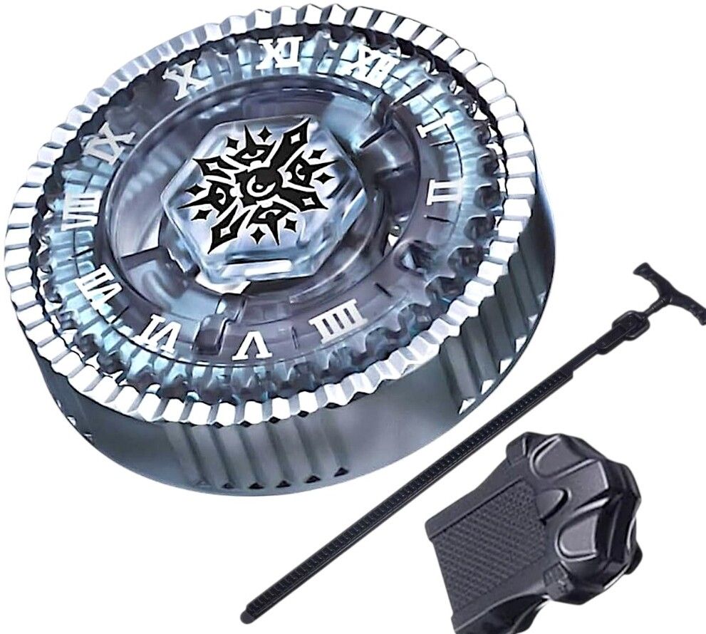 BB 104 Basalt Horogium 145WD Metal Master Bey Set with Pull Launcher Launcher